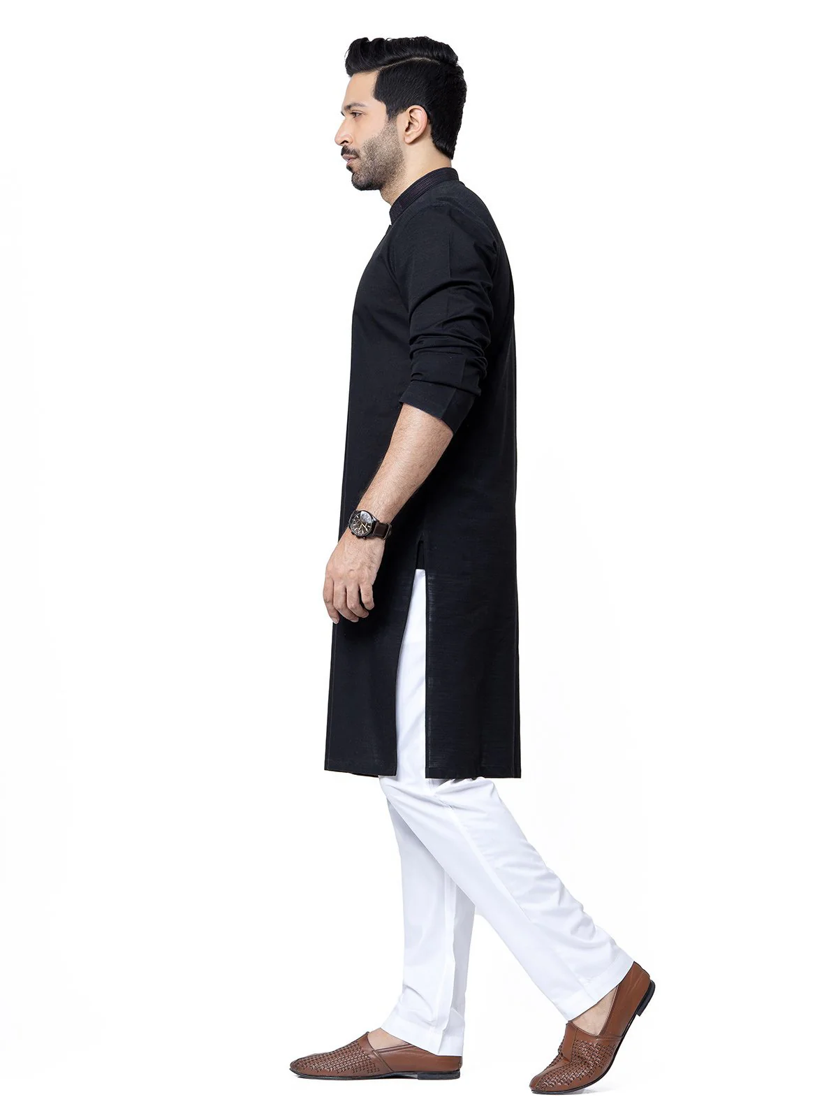 Embroidered Cotton Kurta - EMTK22S-99199 - Image 3