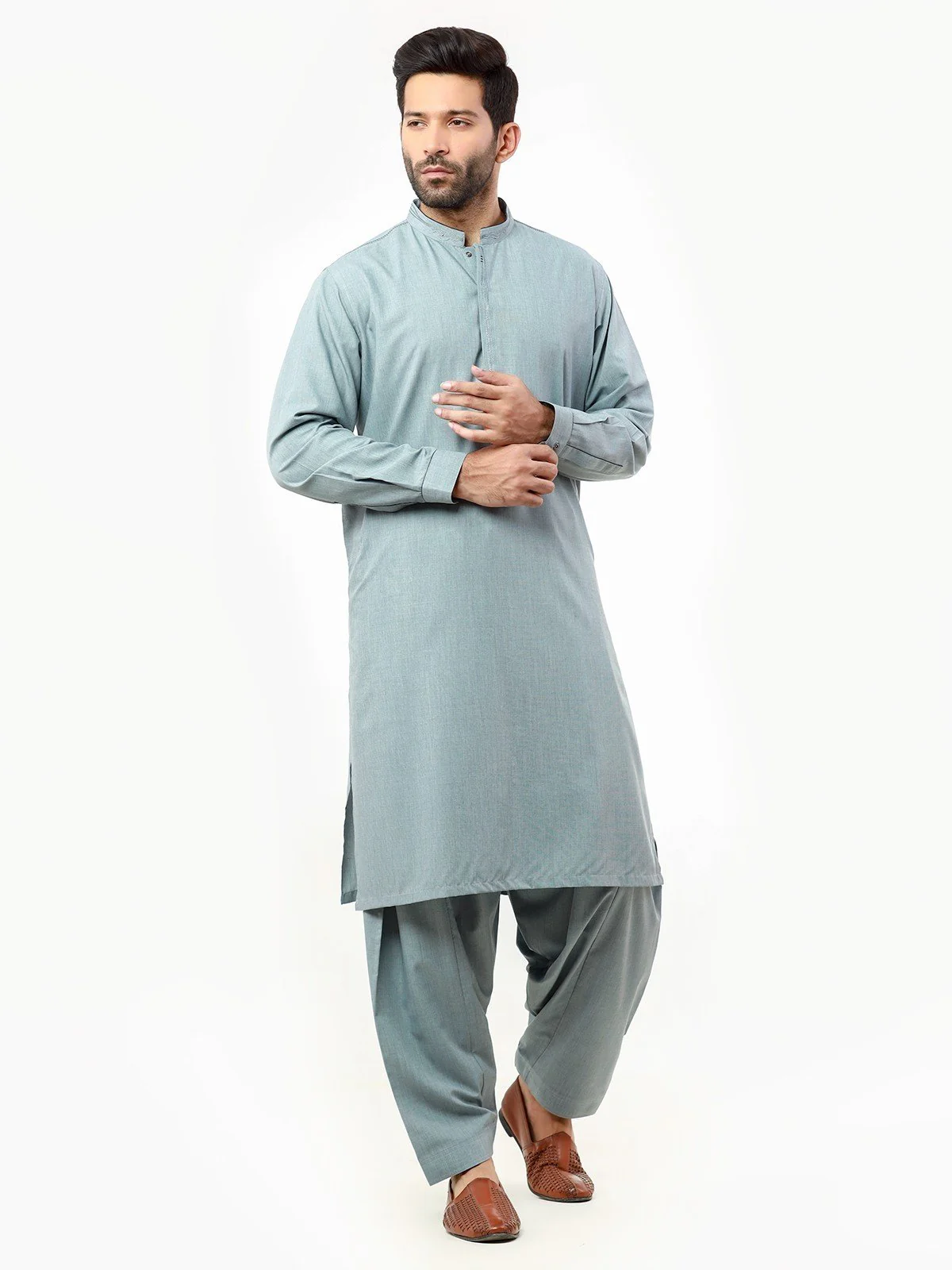 Embroidered Blended Shalwar Kameez - EMTKS22-40972 - Image 3