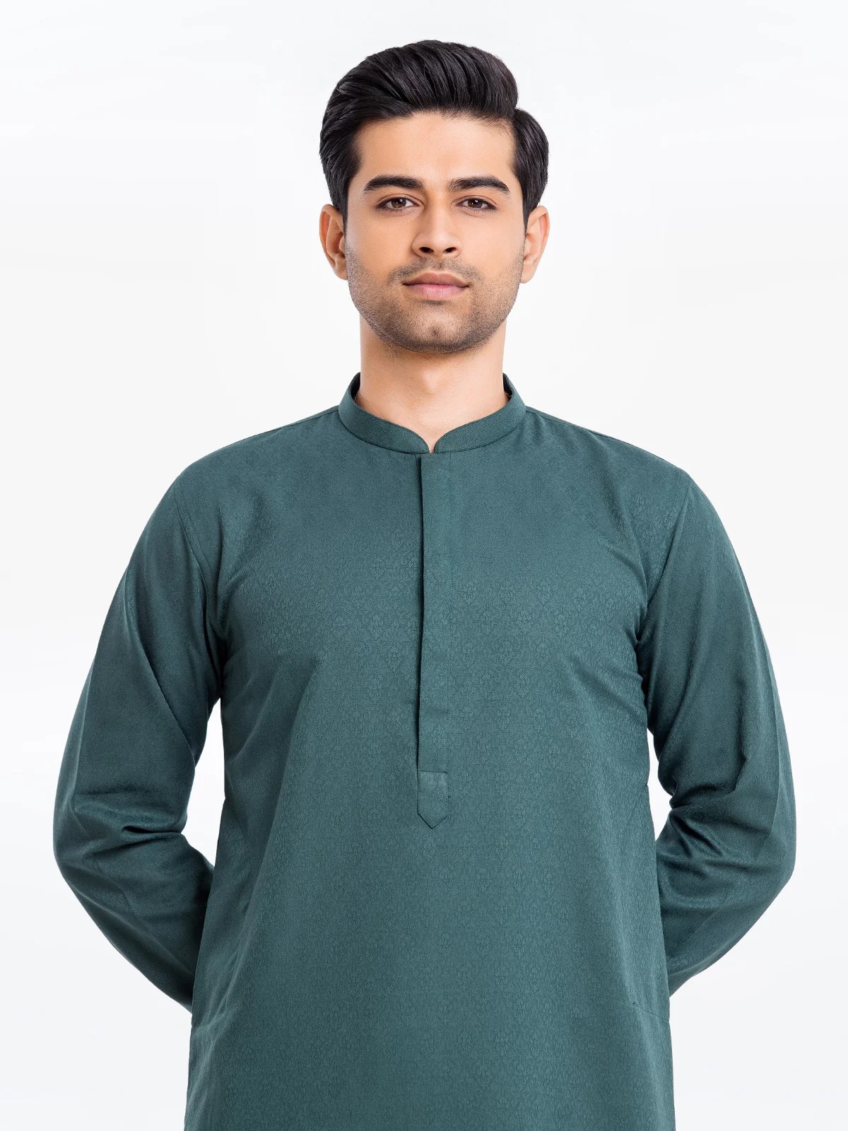 Jacquard Kurta - EMTKC23W-112 - Image 2