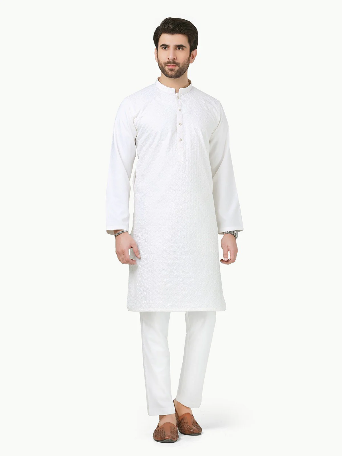 Embroidered Blended Kurta - EMTKC22S-068