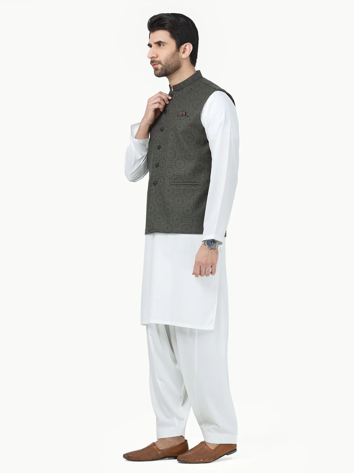 Cotton Waistcoat - EMTWC22-35830 - Image 3