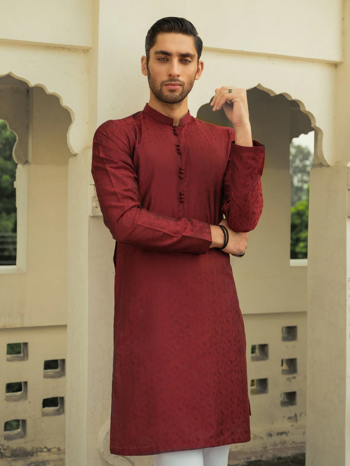 Jacquard Kurta - EMTKC23-103 - Image 2