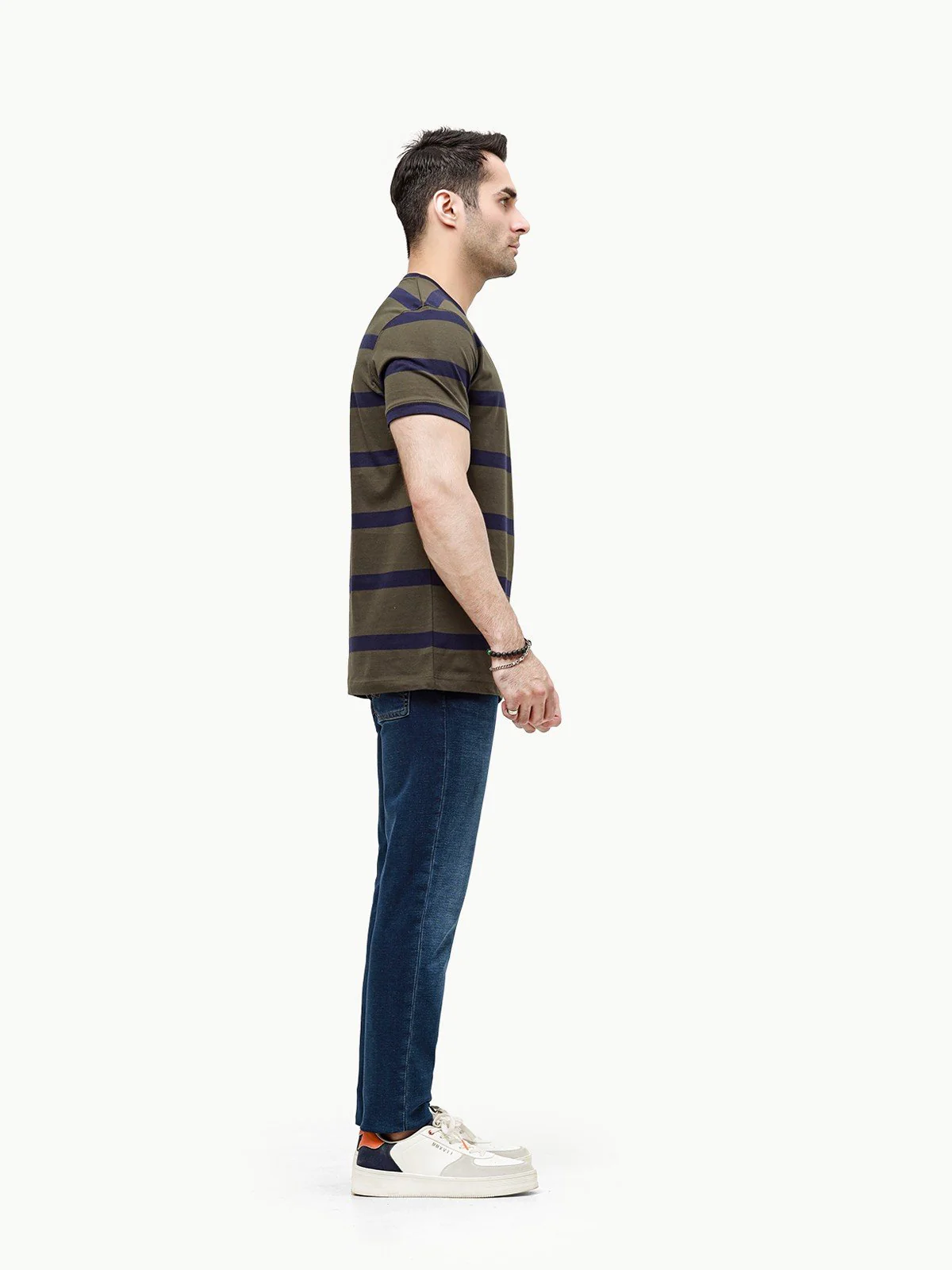 Crew Neck Striped Tee - EMTGT23-003 - Image 3