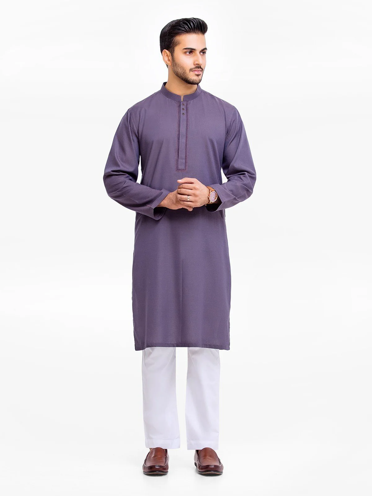 Embroidered Blended Kurta - EMTK23-99361