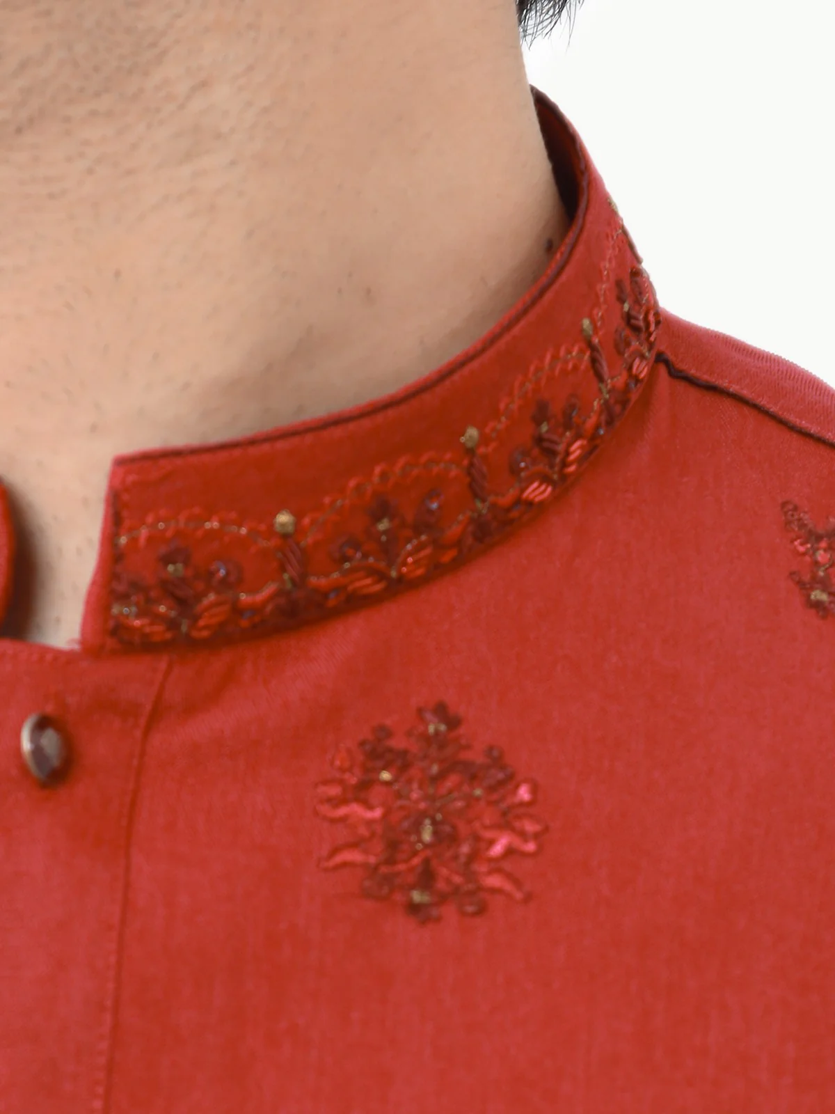 Embroidered Blended Kurta - EMTKC22-078 - Image 4