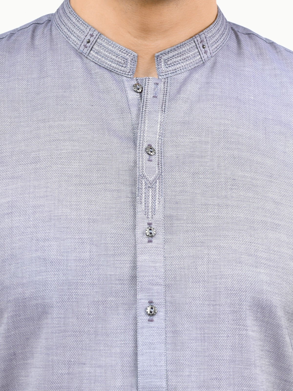 Embroidered Cotton Kurta - EMTK22S-99134 - Image 5