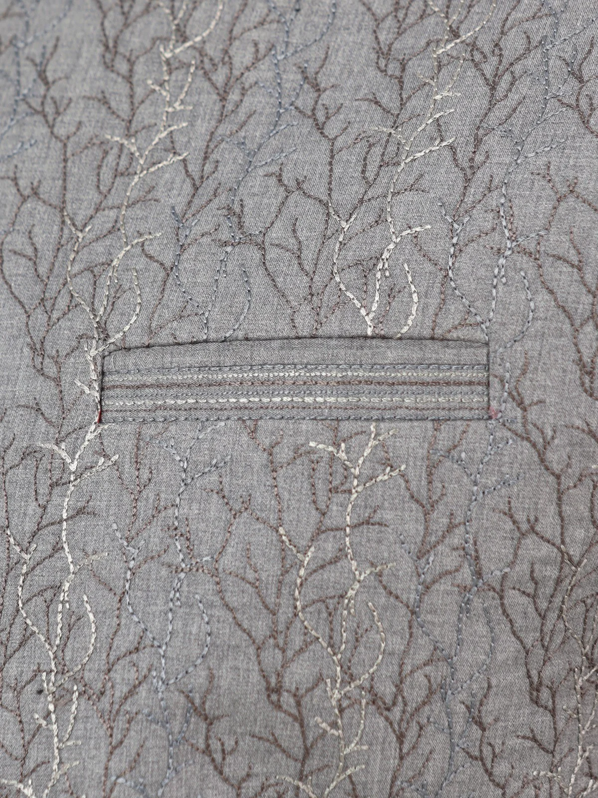 Embroidered Cotton Waistcoat - EMTWCC22-141 - Image 4
