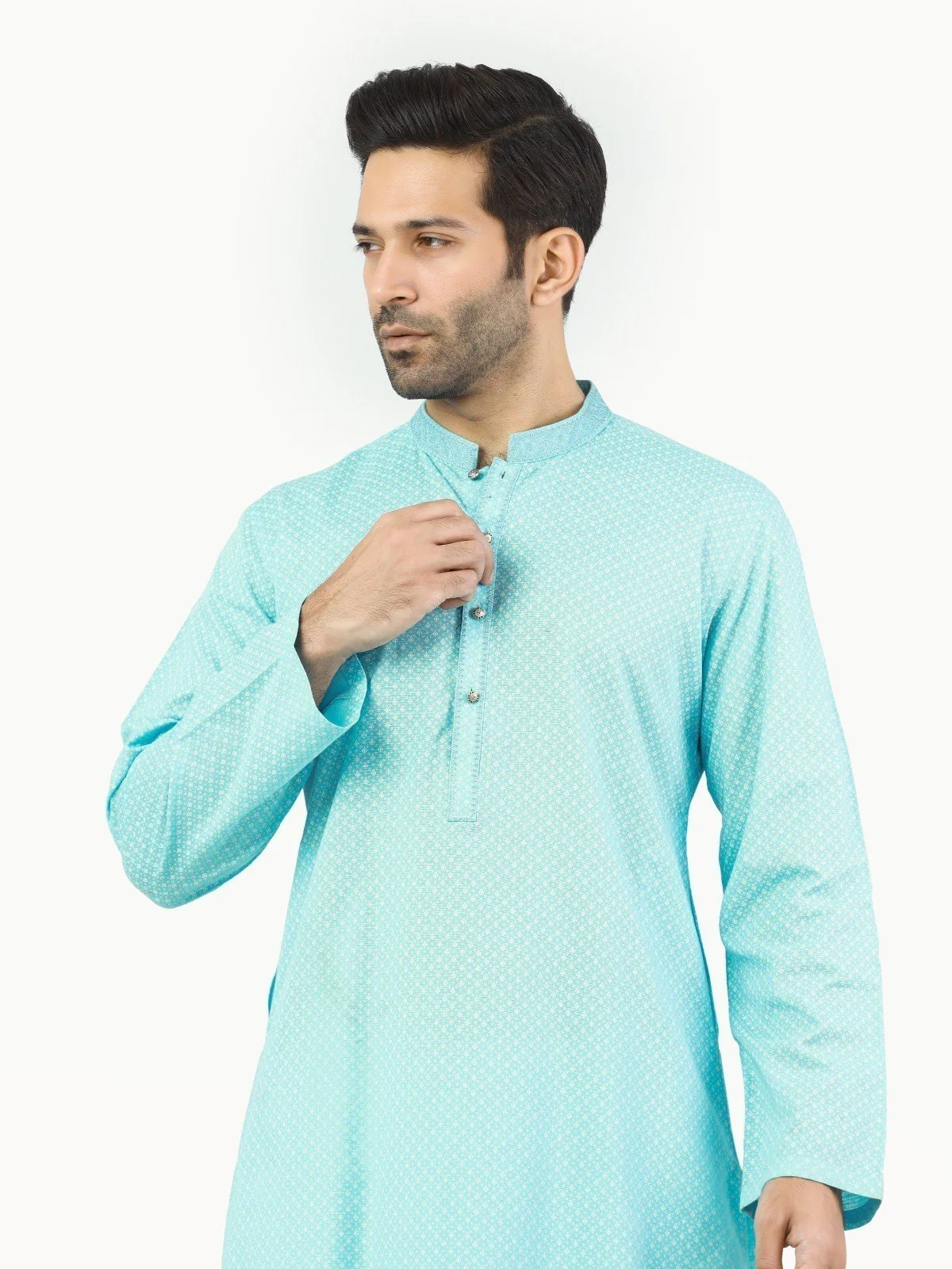 Embroidered Cotton Kurta - EMTK22-99237 - Image 2