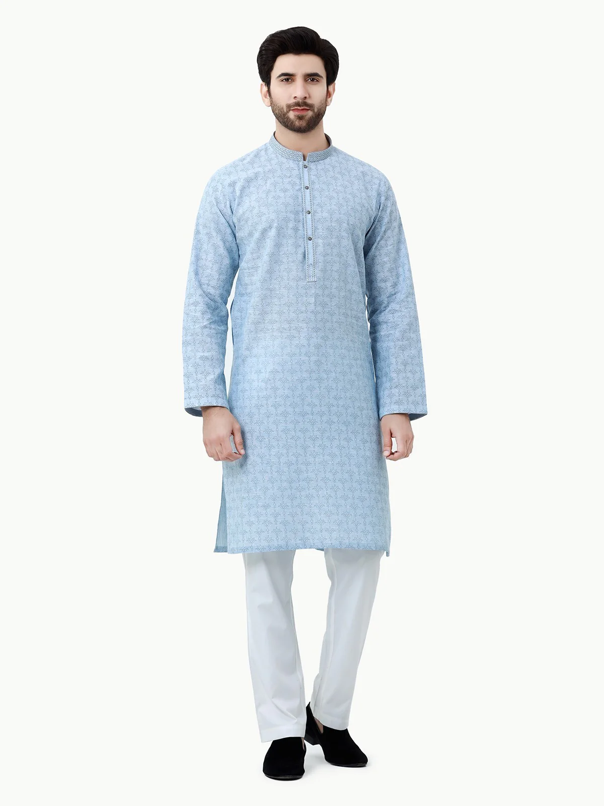 Embroidered Cotton Kurta - EMTK22-99278