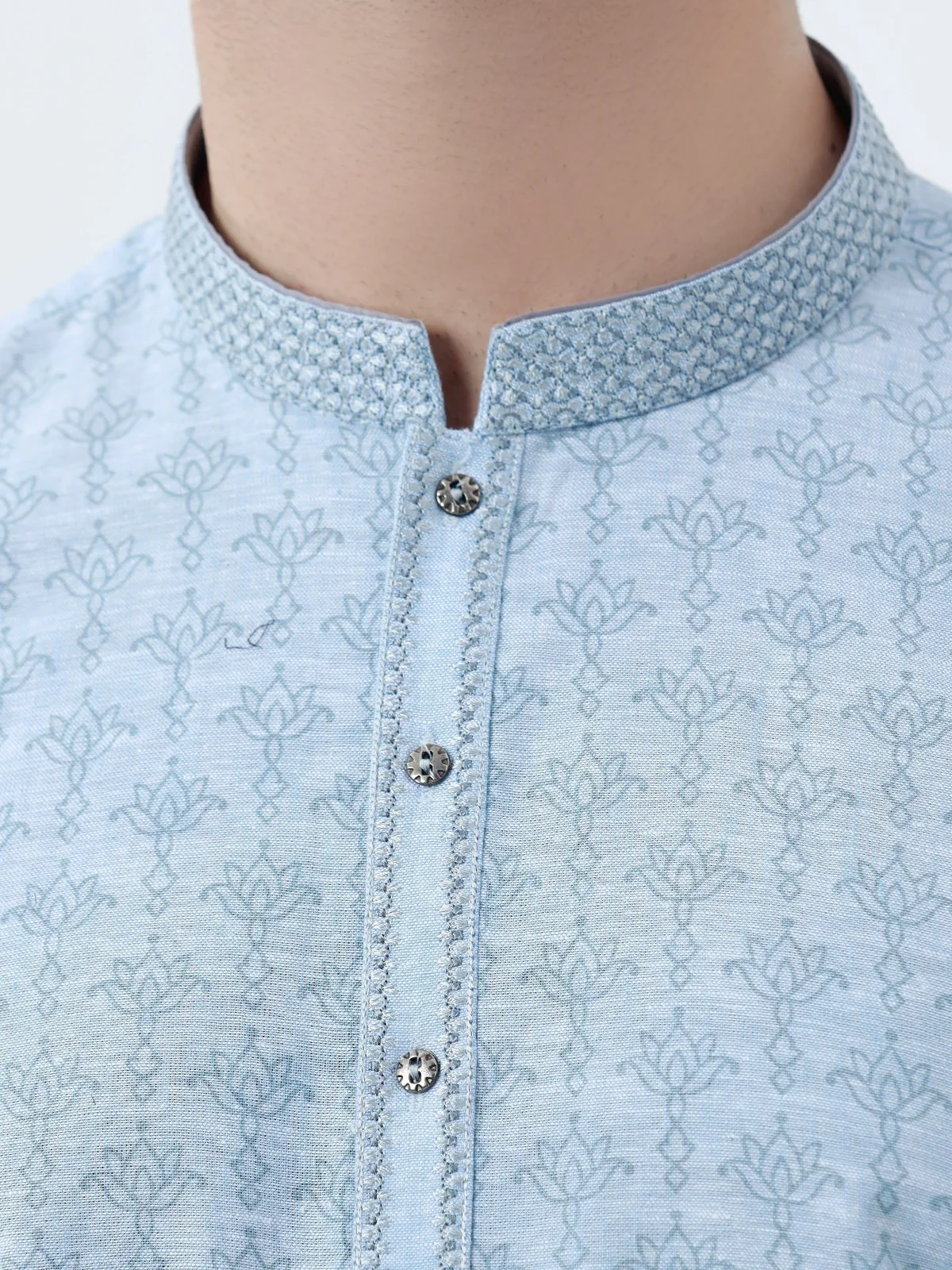 Embroidered Cotton Kurta - EMTK22-99278 - Image 3