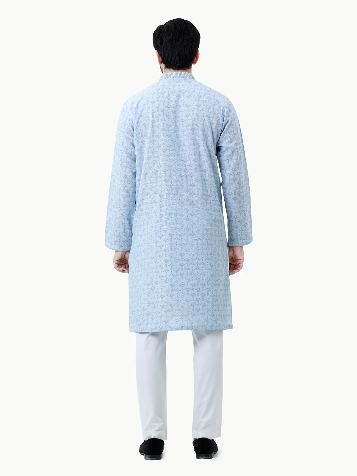 Embroidered Cotton Kurta - EMTK22-99278 - Image 5