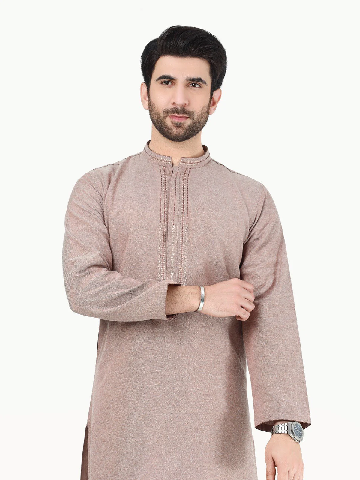 Embroidered Cotton Kurta - EMTK22-99273 - Image 2