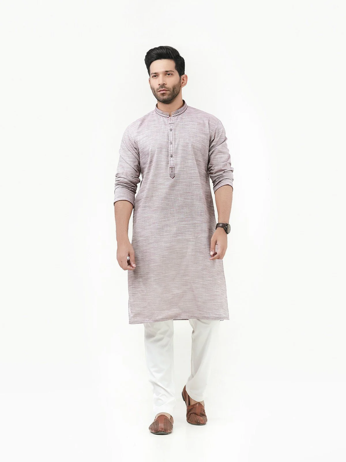 Embroidered Cotton Kurta - EMTK22S-99216