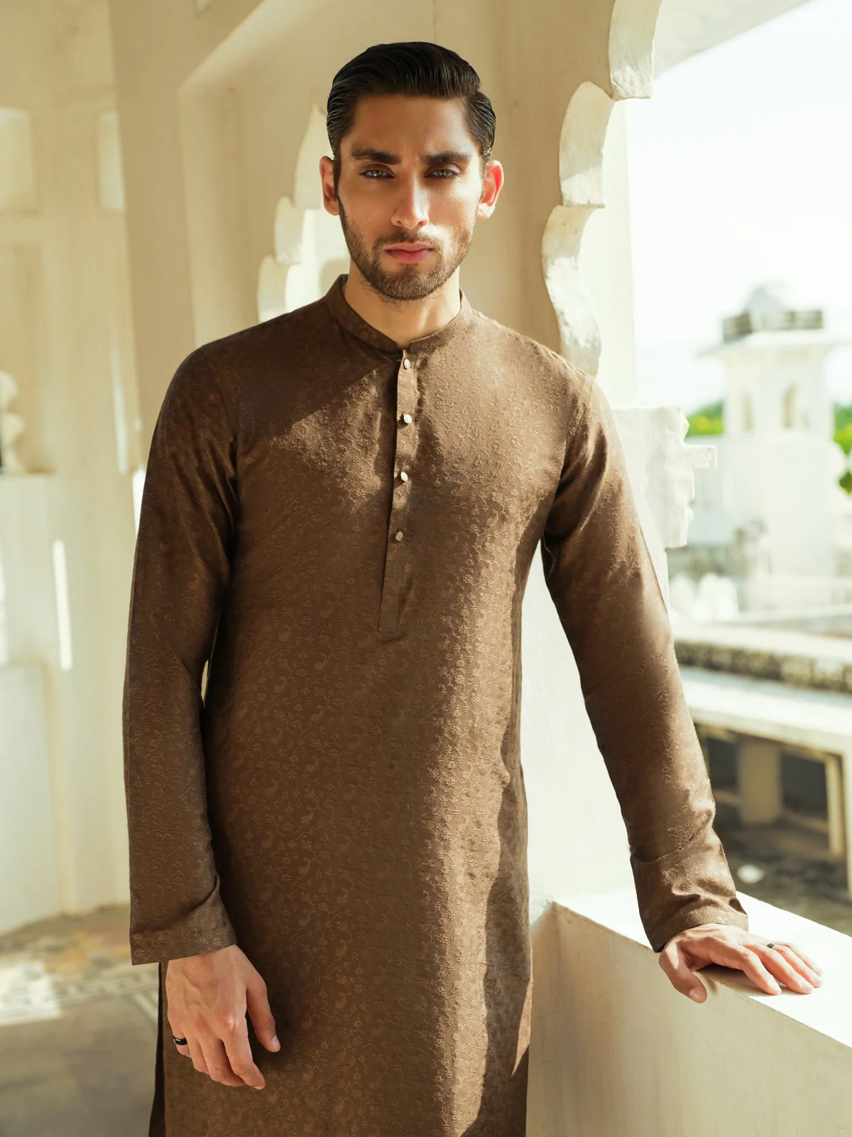 Jacquard Kurta - EMTKC23-100 - Image 3