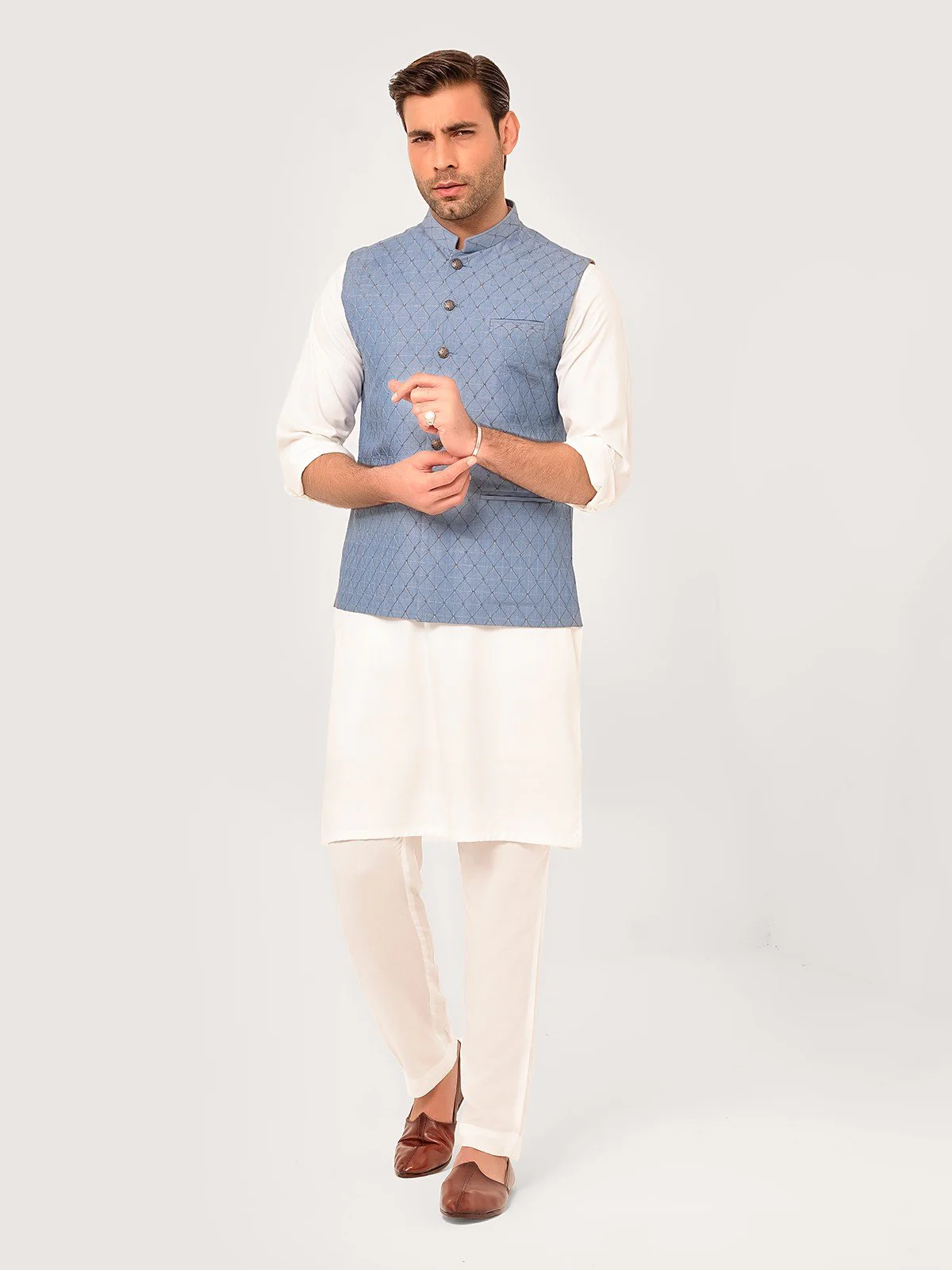 Embroidered Waistcoat - EMTWC23-35881 - Image 4