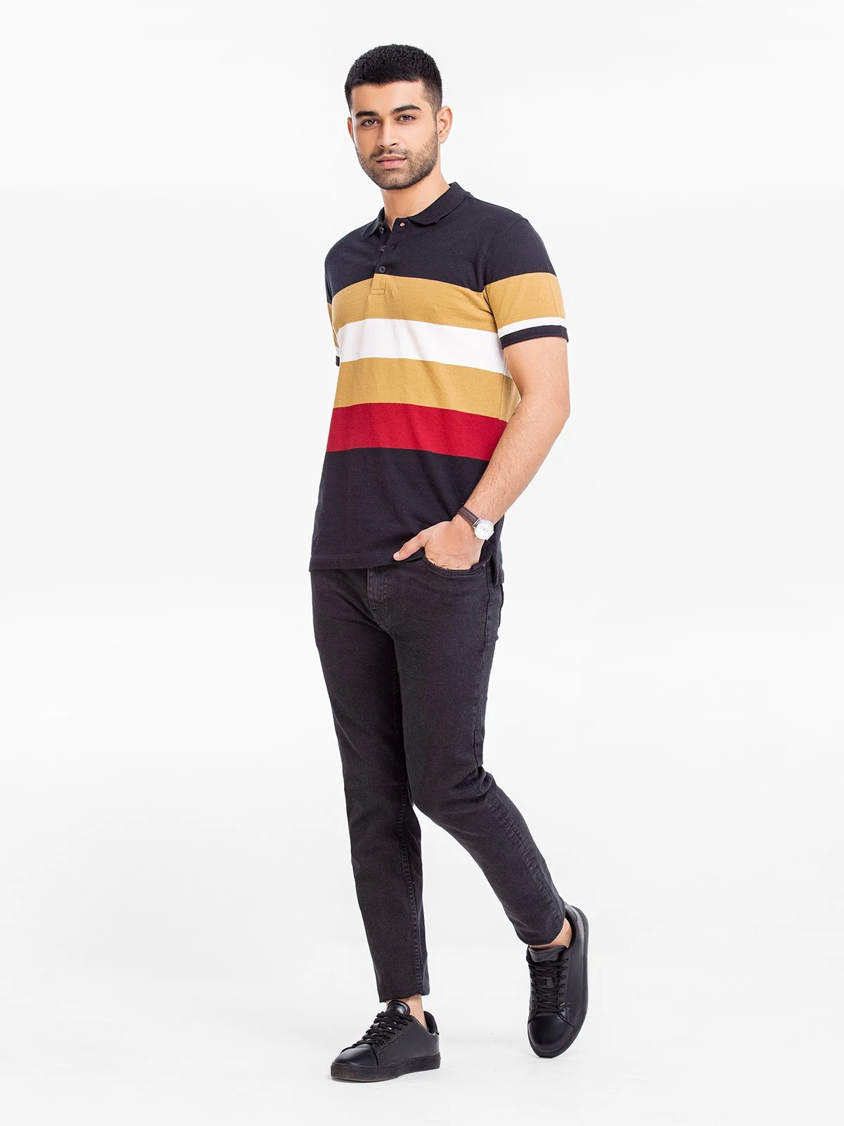 Striped Polo - EMTPS23-005 - Image 3