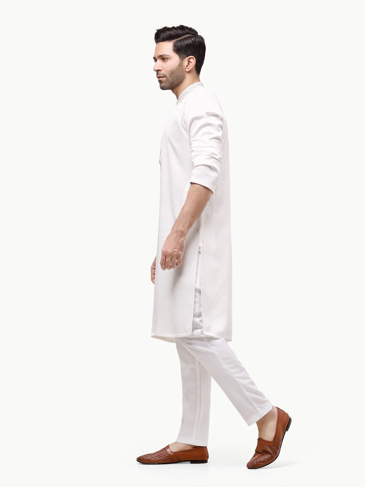 Embroidered Blended Kurta - EMTKC22-082 - Image 3