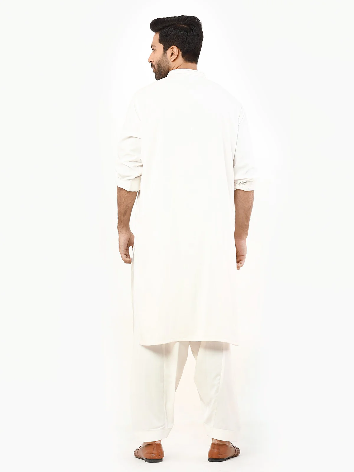 Embroidered Dobby Shalwar Kameez - EMTKS22S-40969 - Image 4