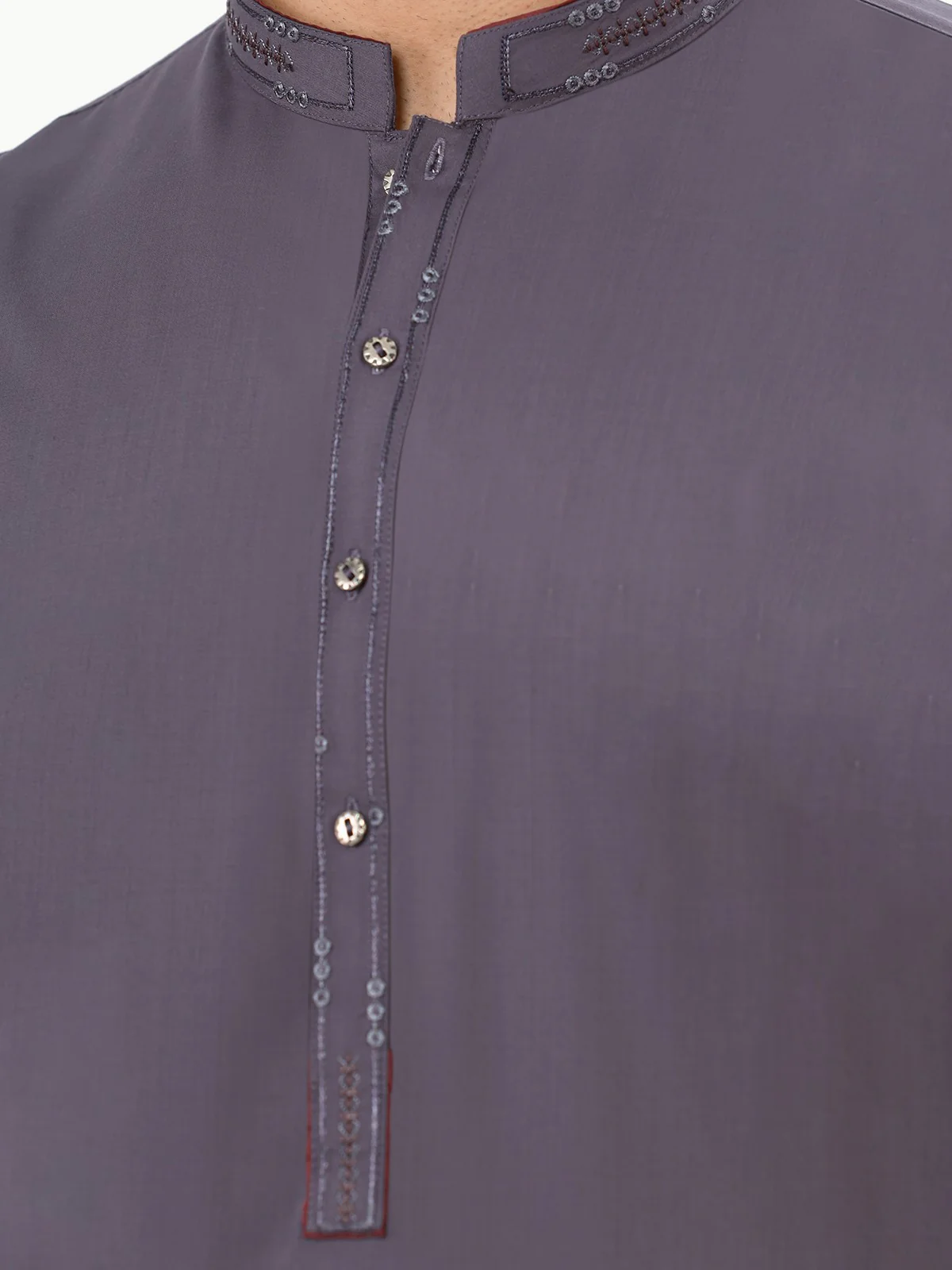 Embroidered Blended Shalwar Kameez - EMTKS22S-40951 - Image 4