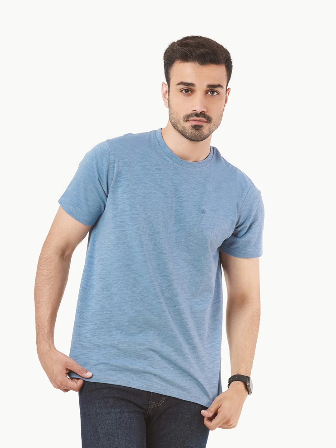 Crew Neck Basic Tee - EMTBT22-005