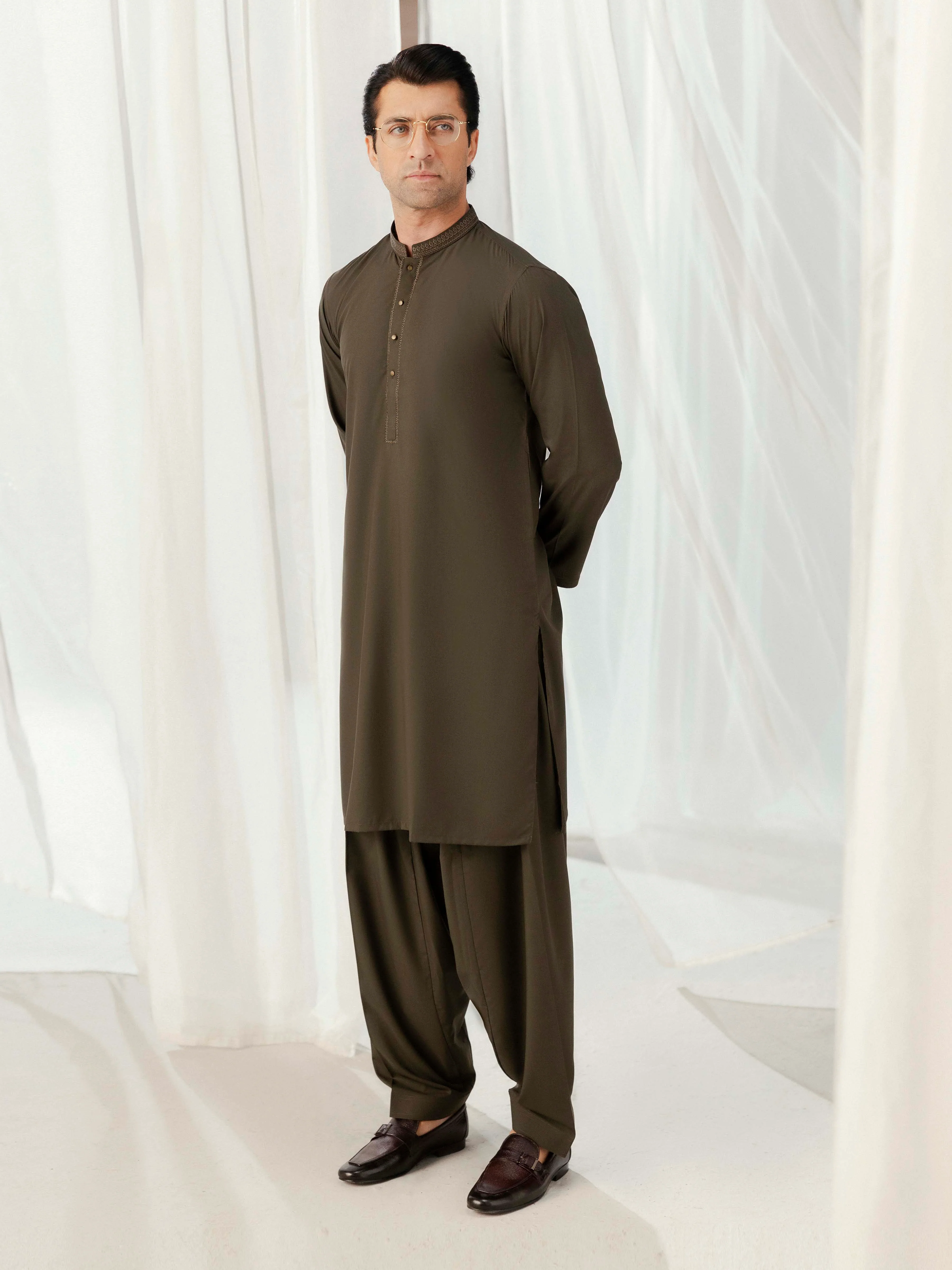 Embroidered Blended Shalwar Kameez - EMTKST5-99582