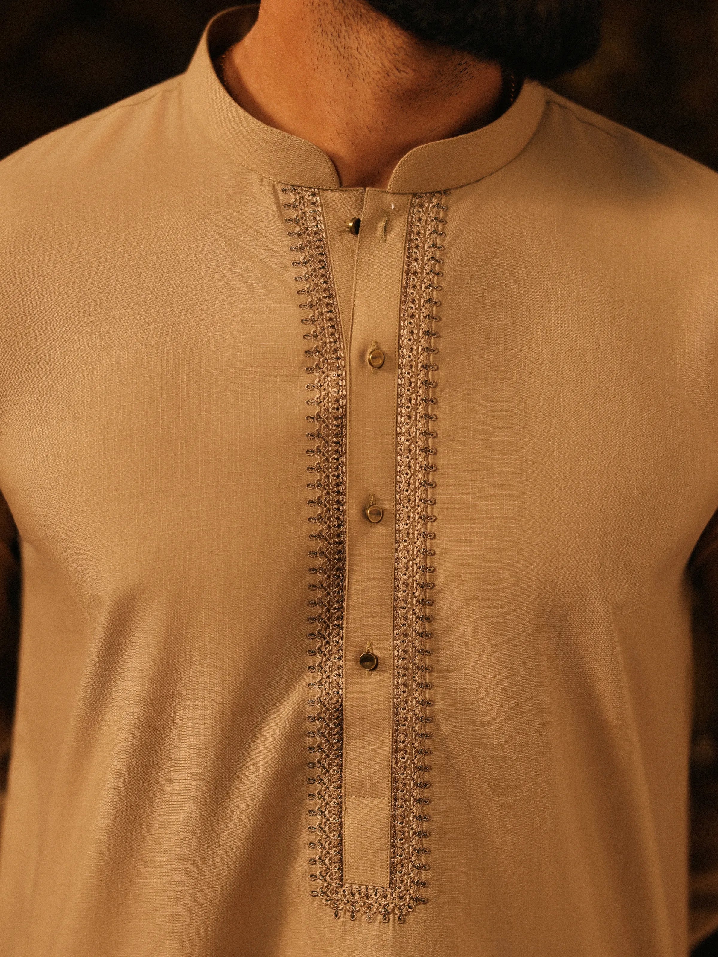 Embroidered Blended Shalwar Kameez - EMTKST5-99604 - Image 3