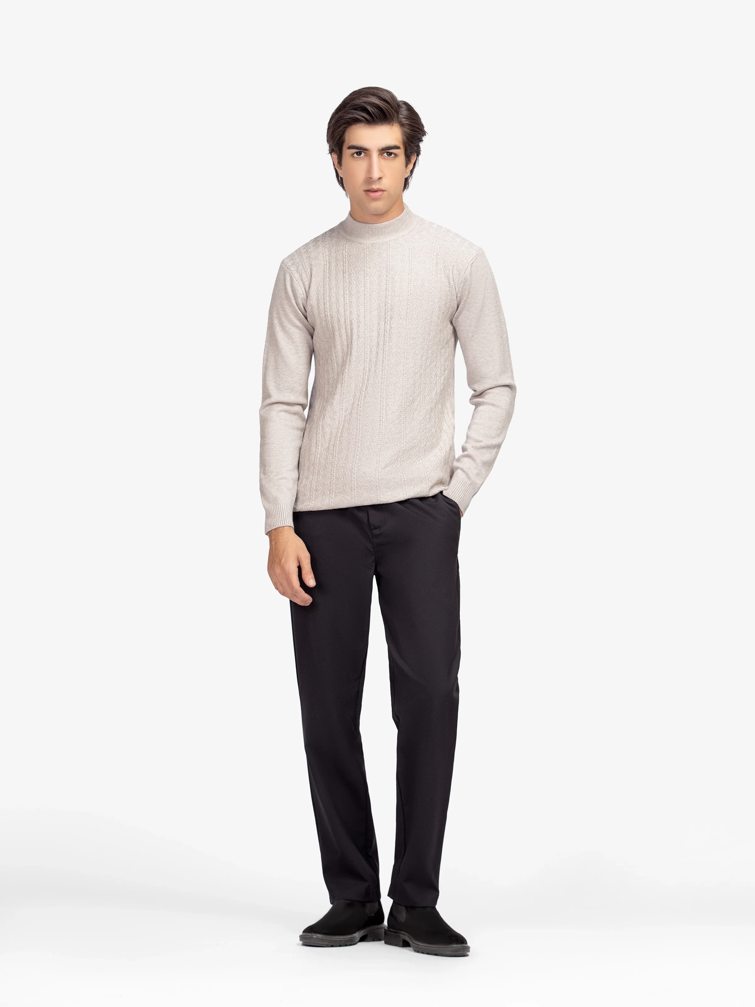 Mock Neck Sweater - EMTSWT5-008 - Image 3