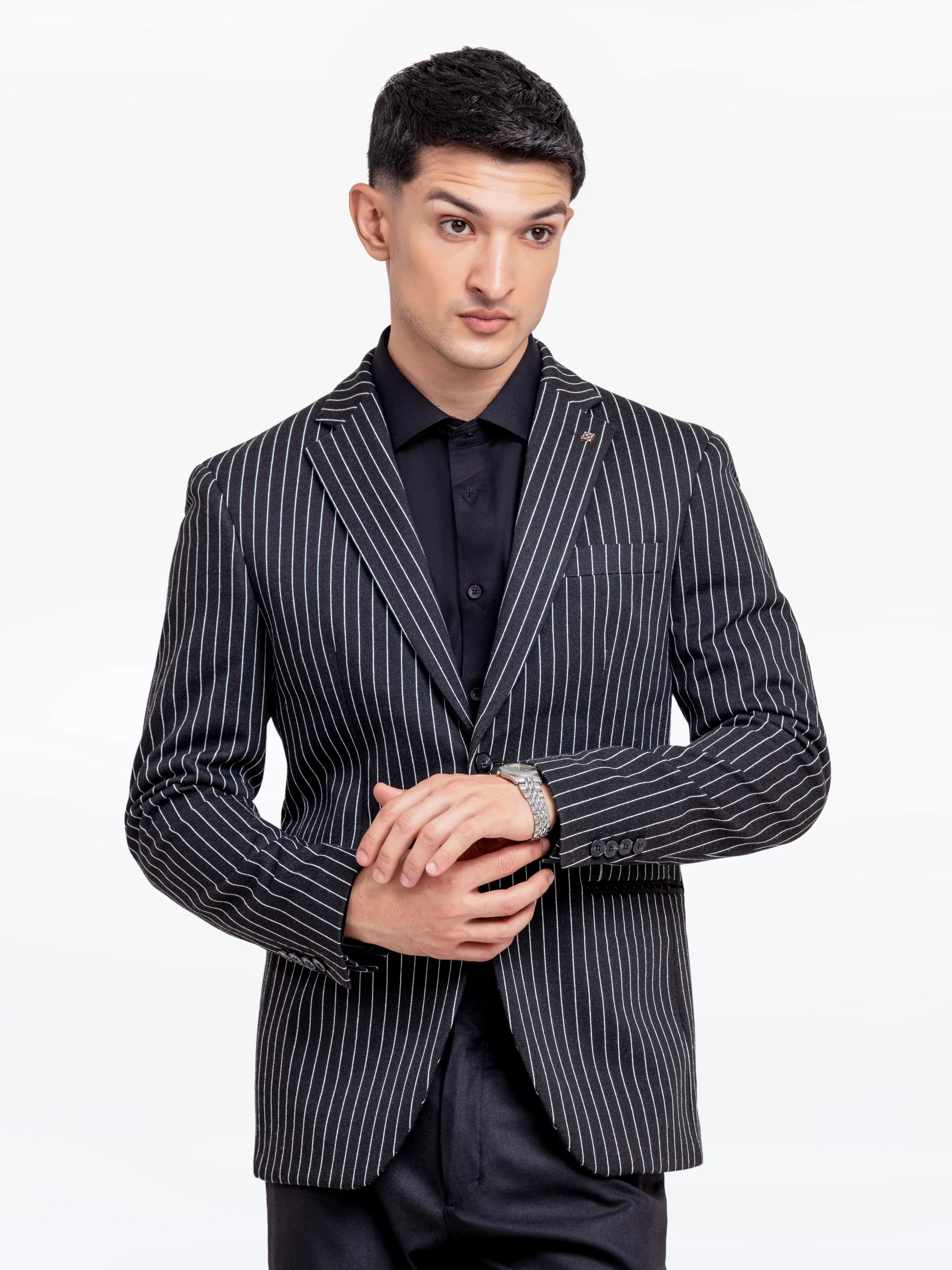 Striped Blazer - EMTB24-6869 - Image 3