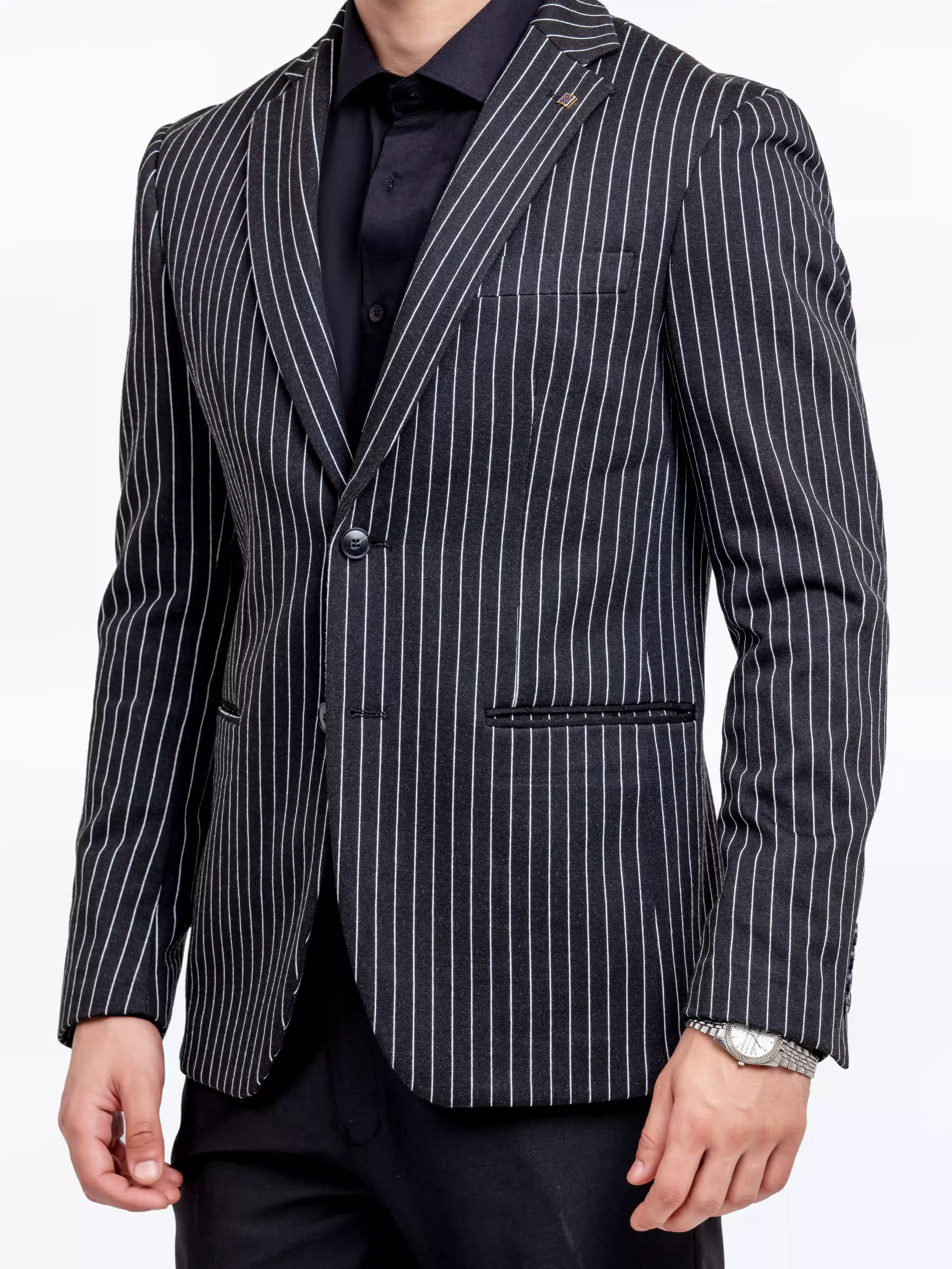 Striped Blazer - EMTB24-6869 - Image 4