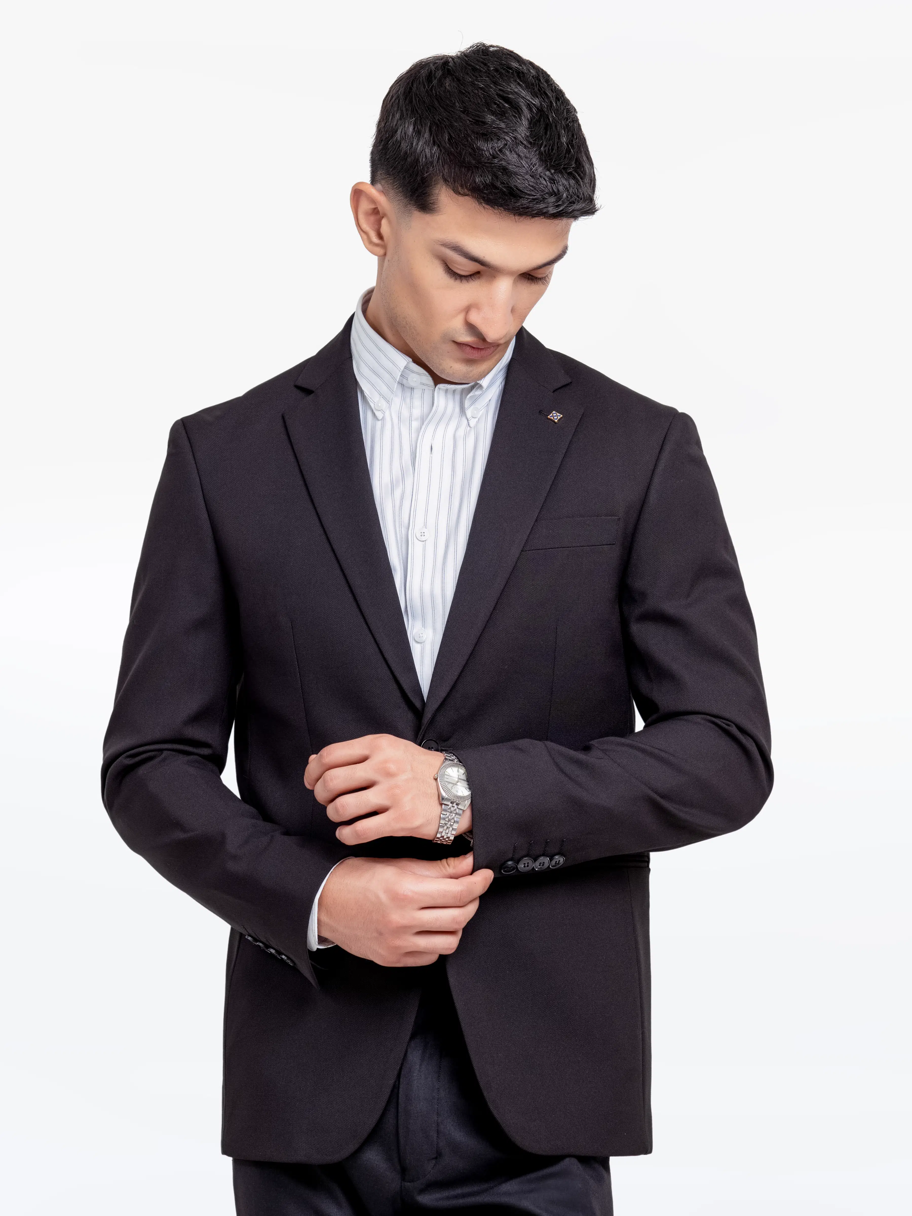 Textured Blazer - EMTB24-6871 - Image 3