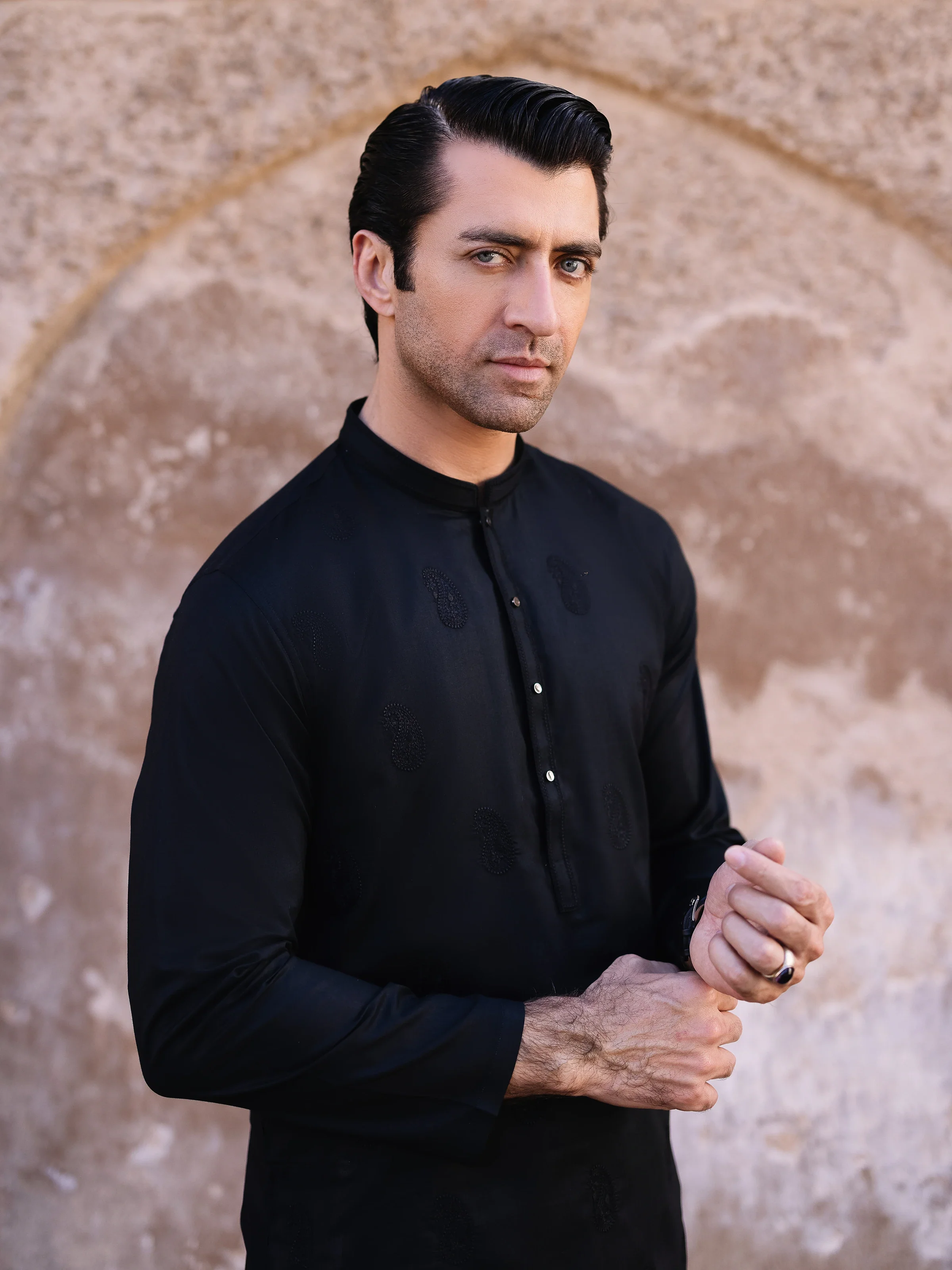 Embroidered Cotton Kurta - EMTK25S-99494 - Image 4