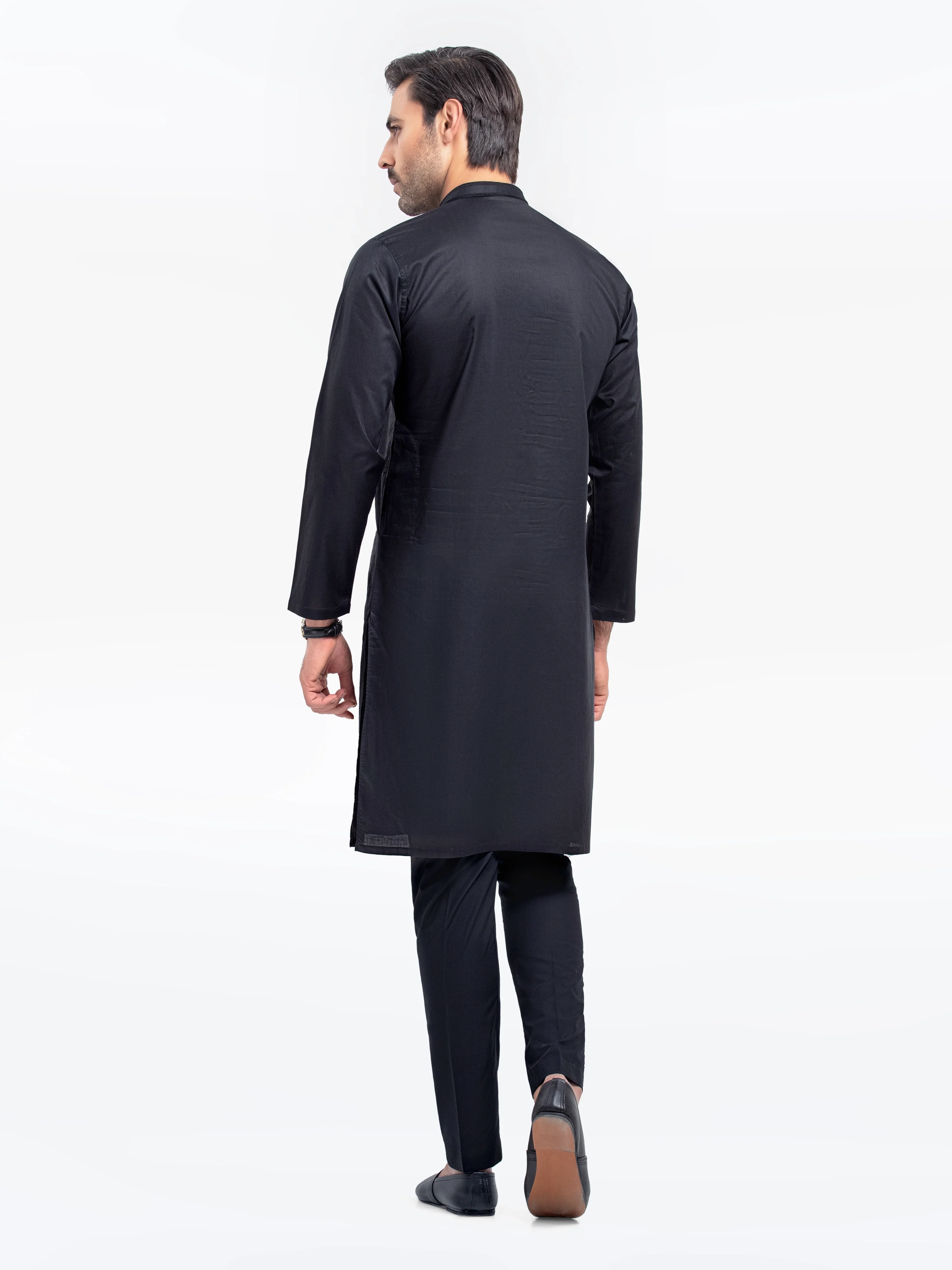 Embroidered Cotton Kurta - EMTK25S-99495 - Image 5