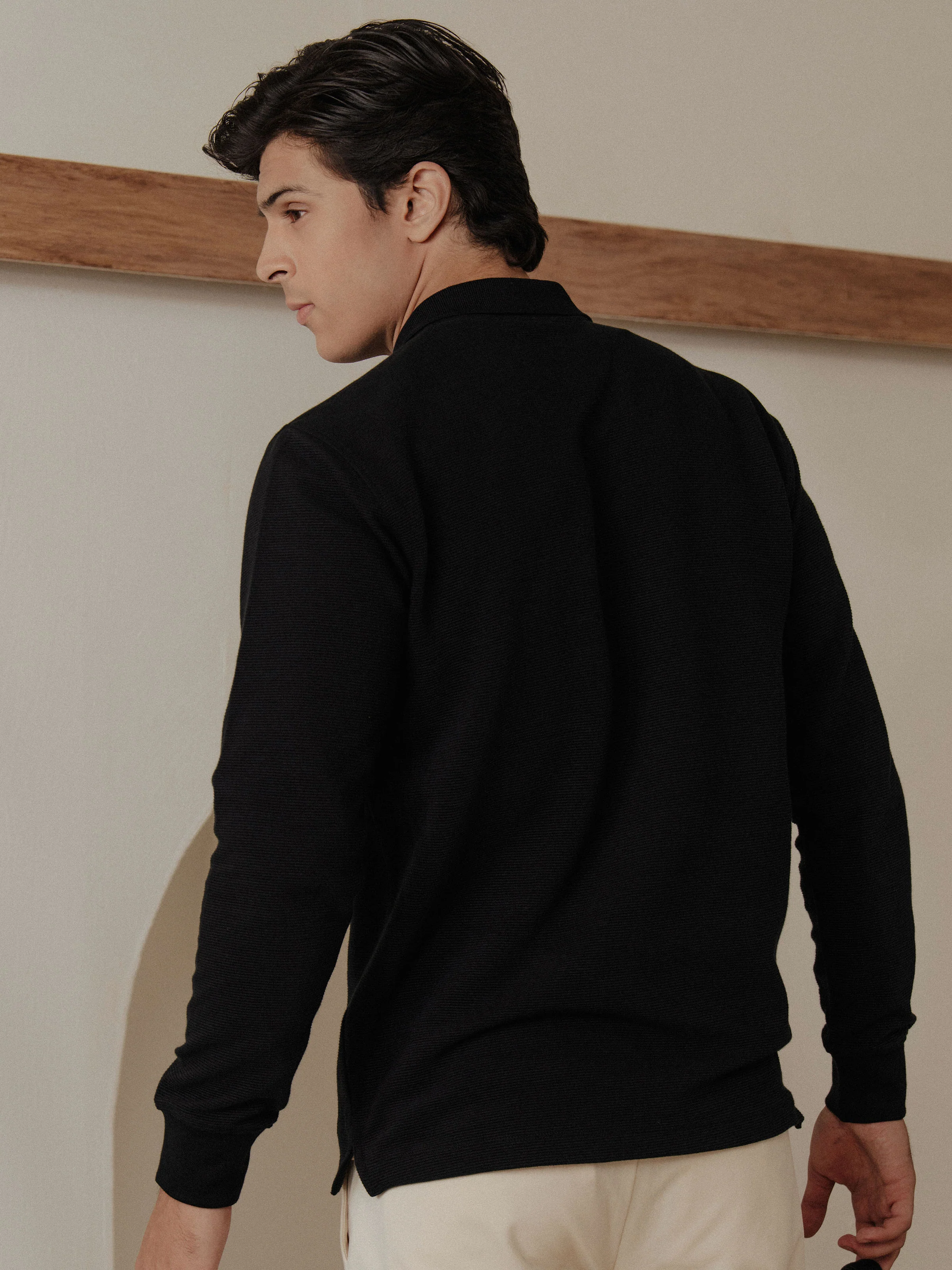 Full Sleeves Zipper Polo - EMTPFS5-007 - Image 6