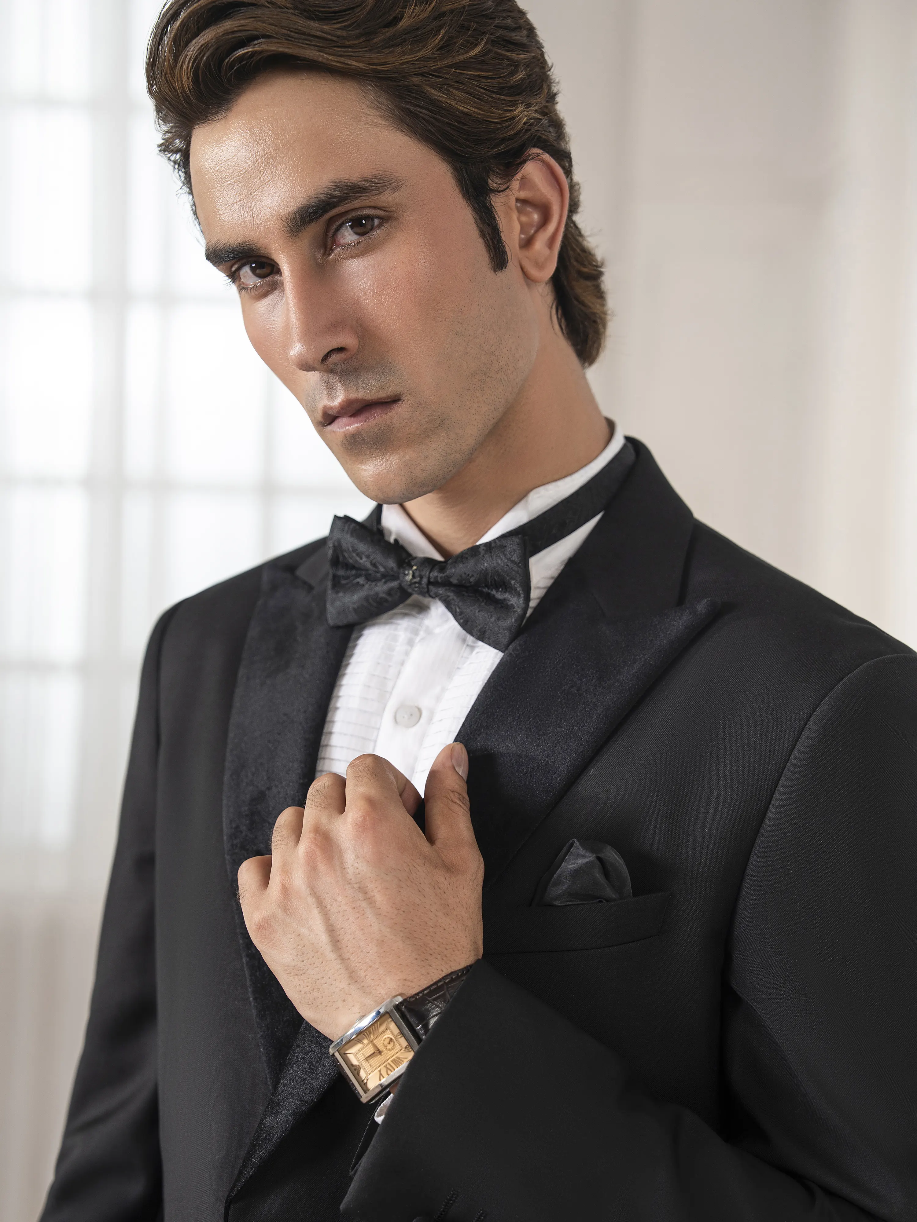 Peak Lapel Collar Tuxedo Suit - ECMTCPT5-1017 - Image 2