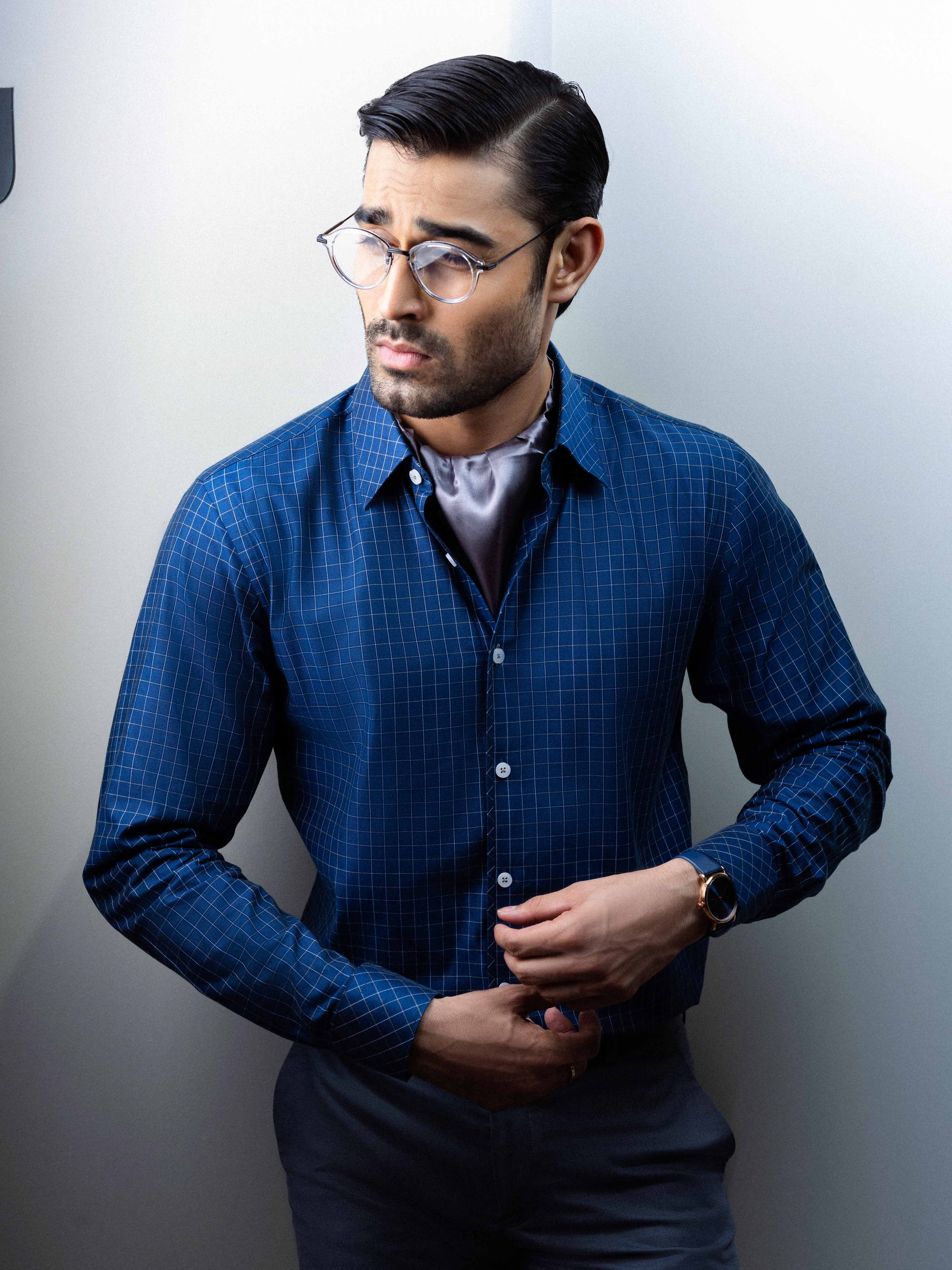 Business Check Shirt - EMTSB5-176 - Image 5