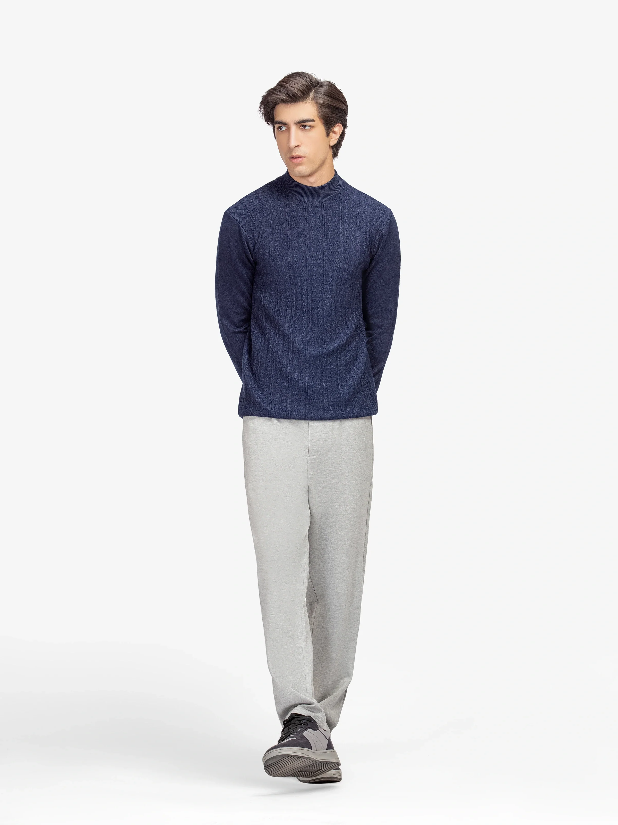 Mock Neck Sweater - EMTSWT5-006 - Image 3