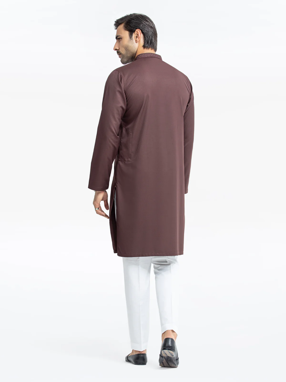 Embroidered Dobby Kurta - EMTK24-99440 - Image 5
