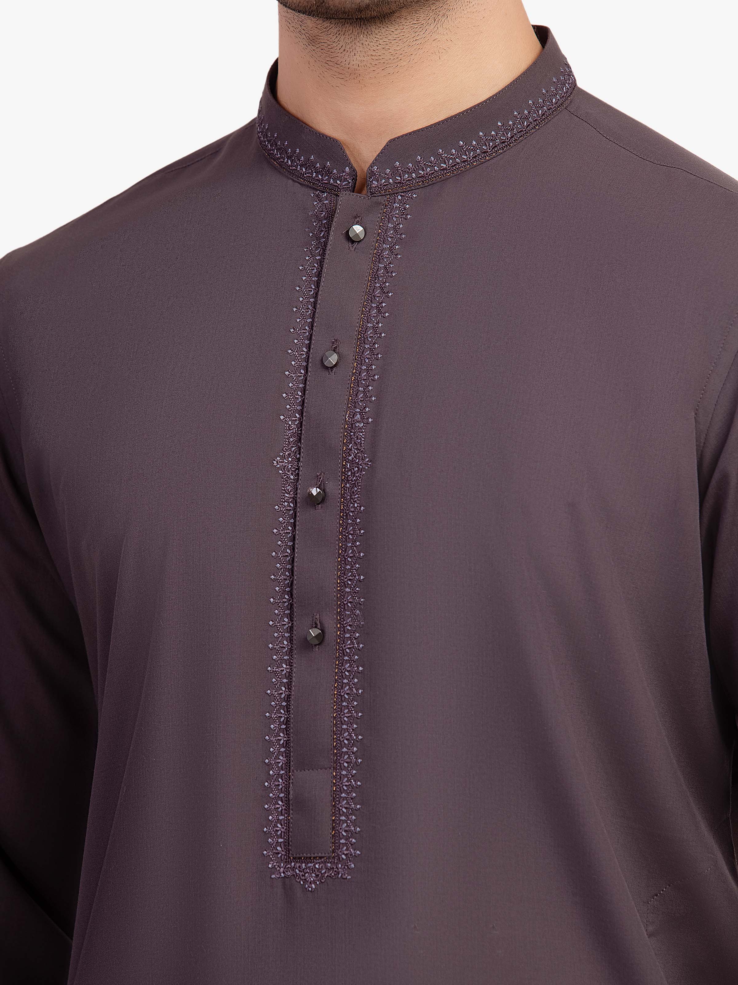 Embroidered Blended Shalwar Kameez - EMTKST5-99584 - Image 3