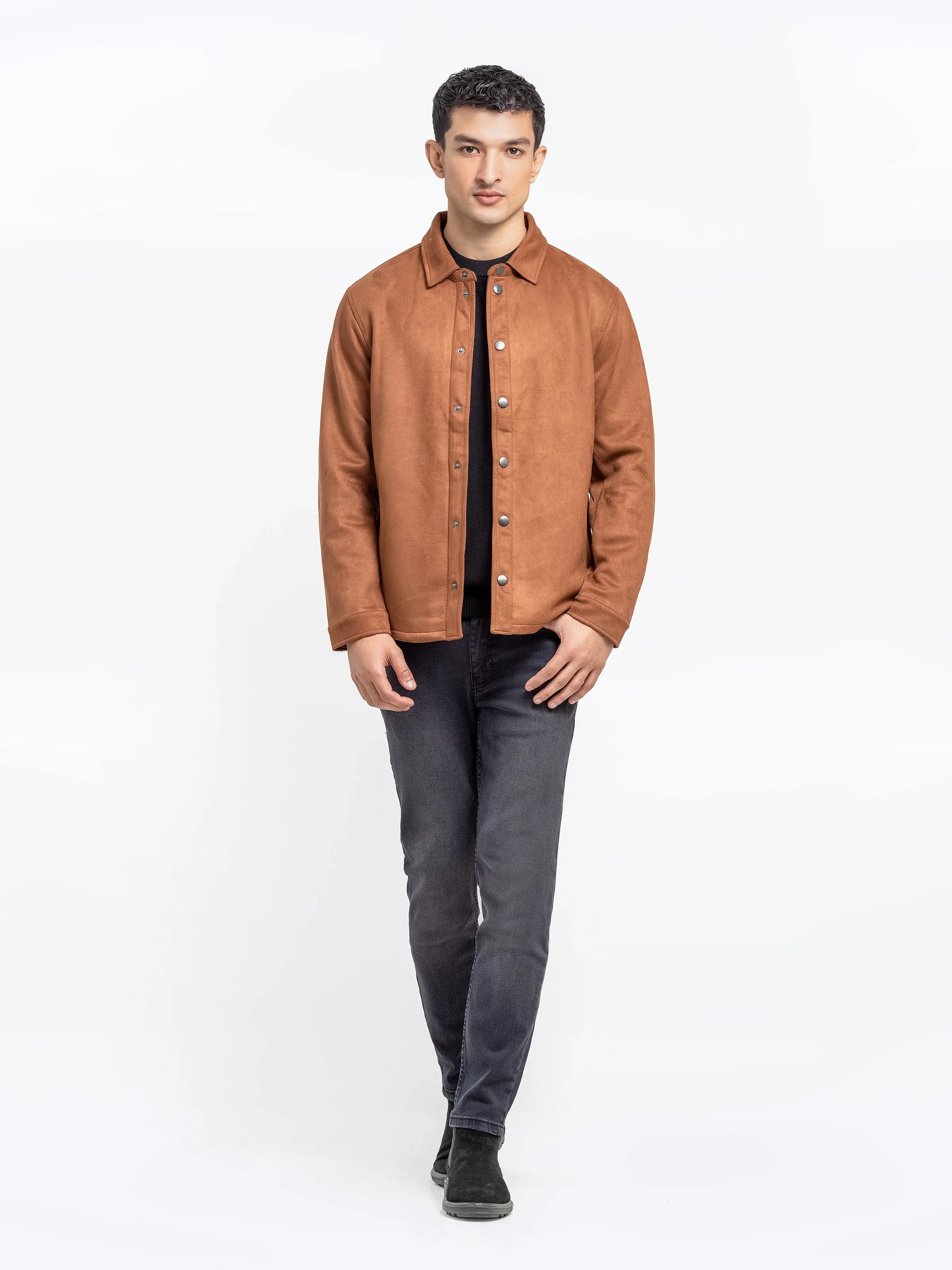 Suede Shacket - EMTJS24-006