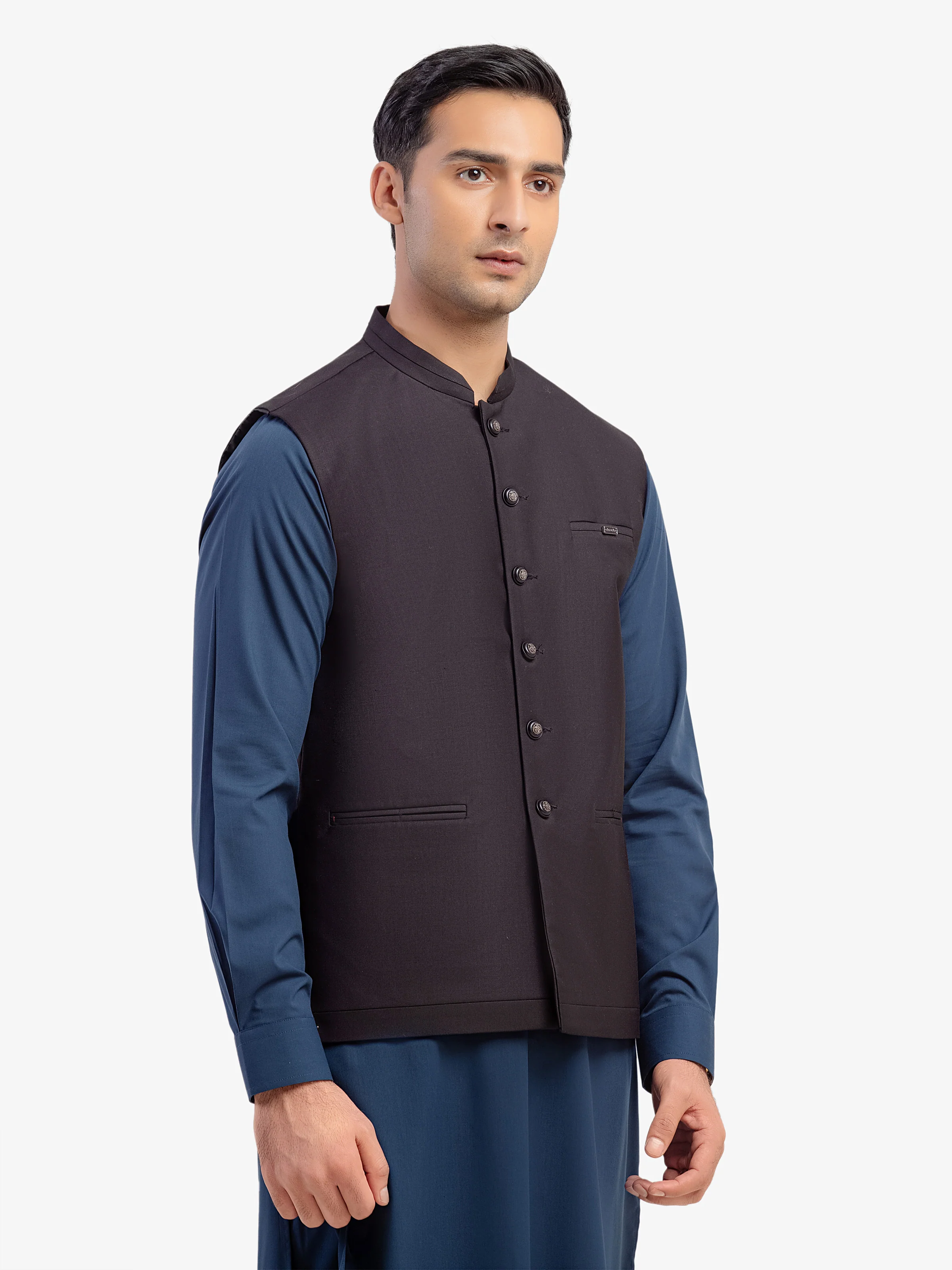 Plain Waistcoat - EMTWCP5-35992 - Image 3
