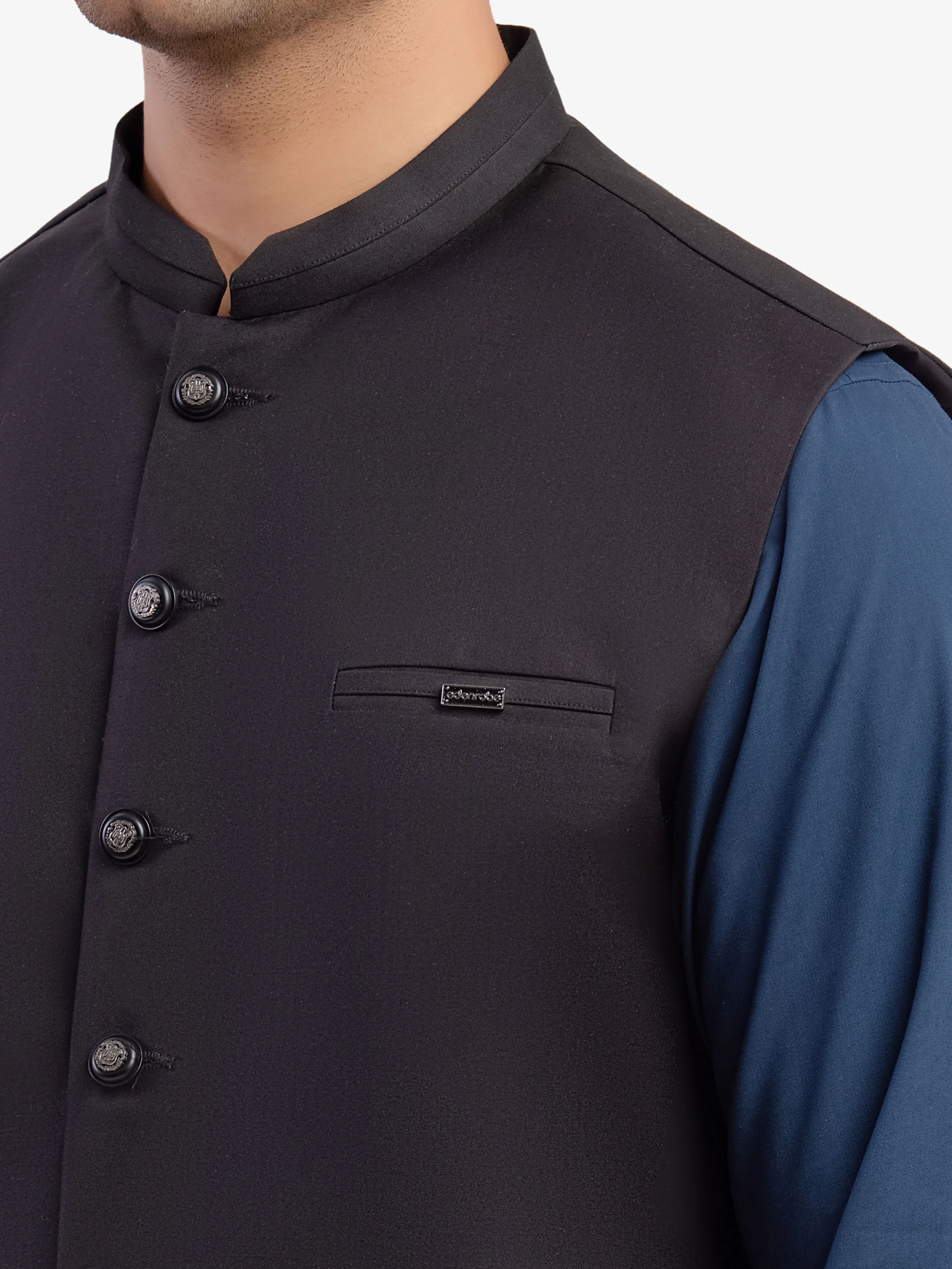 Plain Waistcoat - EMTWCP5-35992 - Image 4
