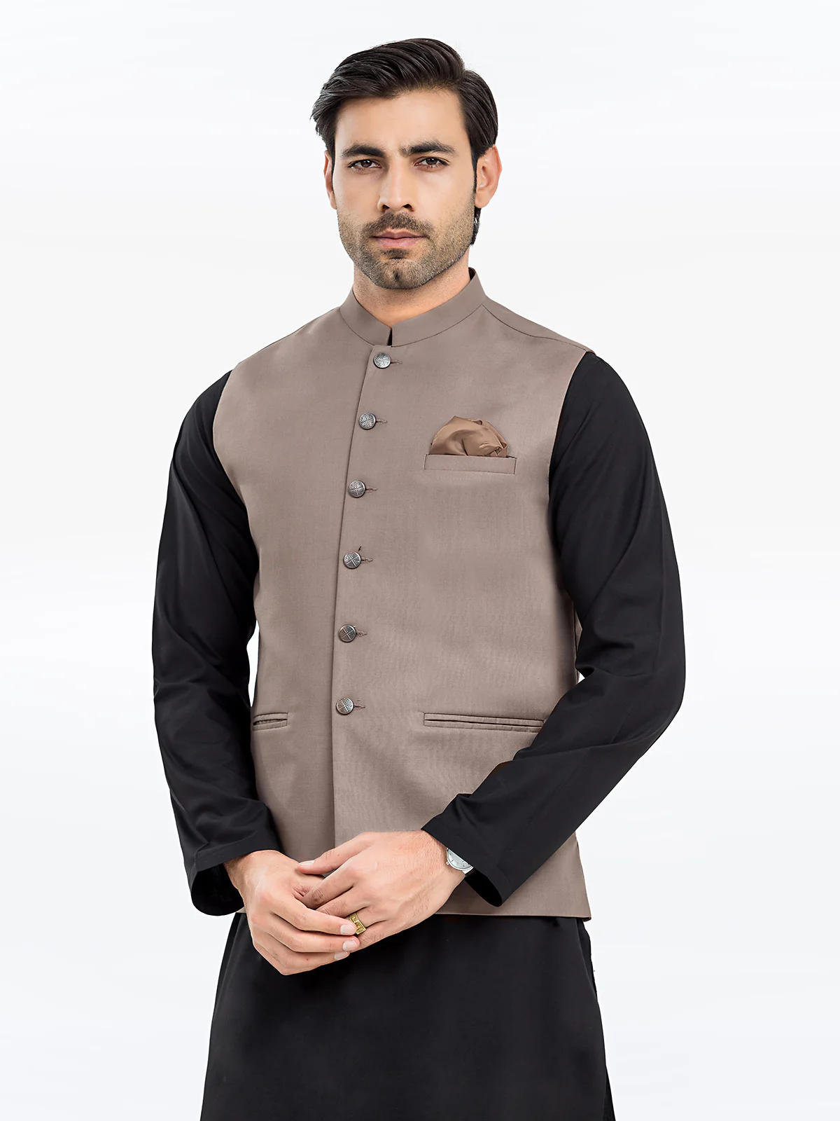 Plain Waistcoat - EMTWCP24-35928 - Image 2