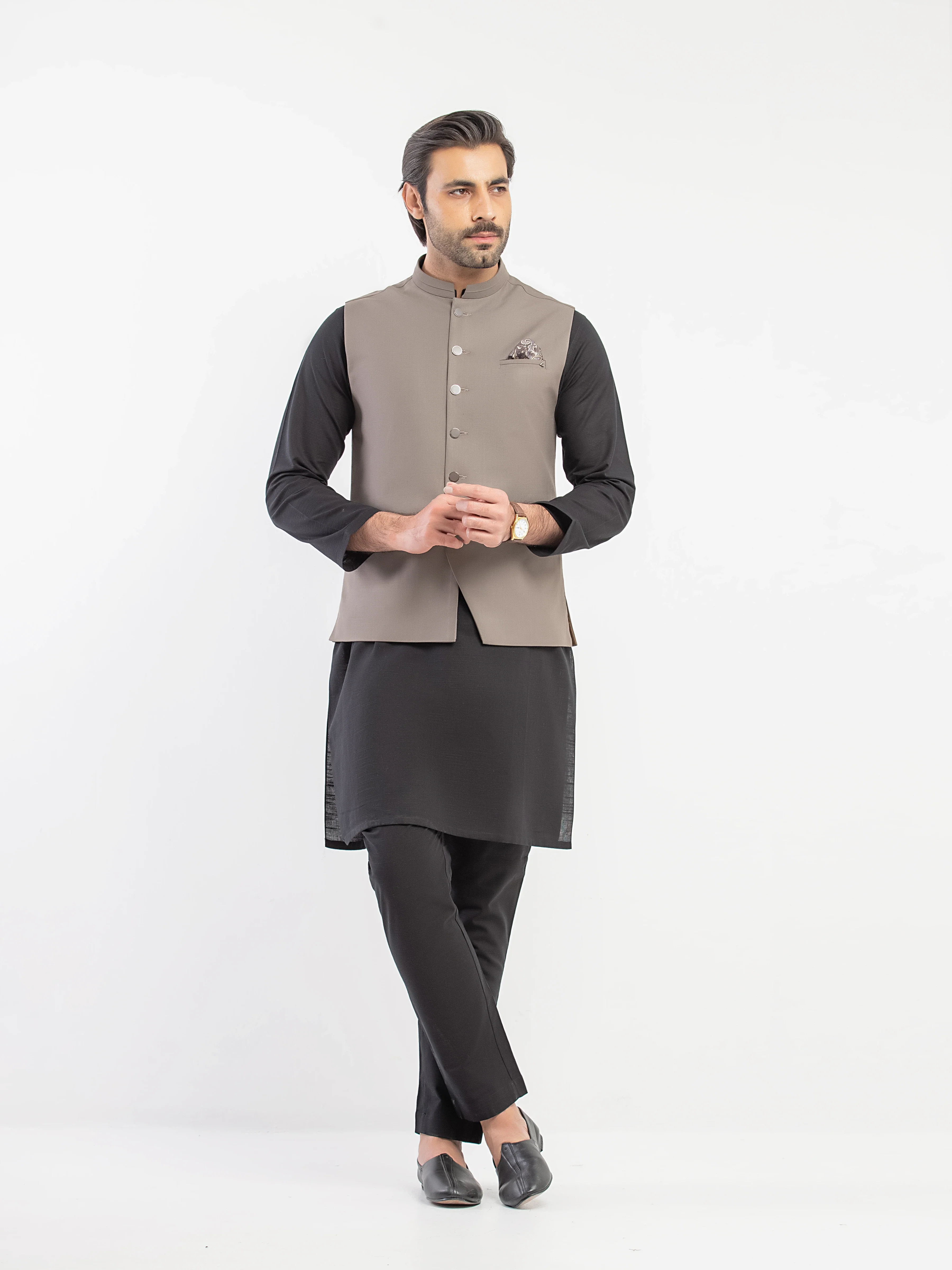 Plain Waistcoat - EMTWCP5-36003 - Image 2