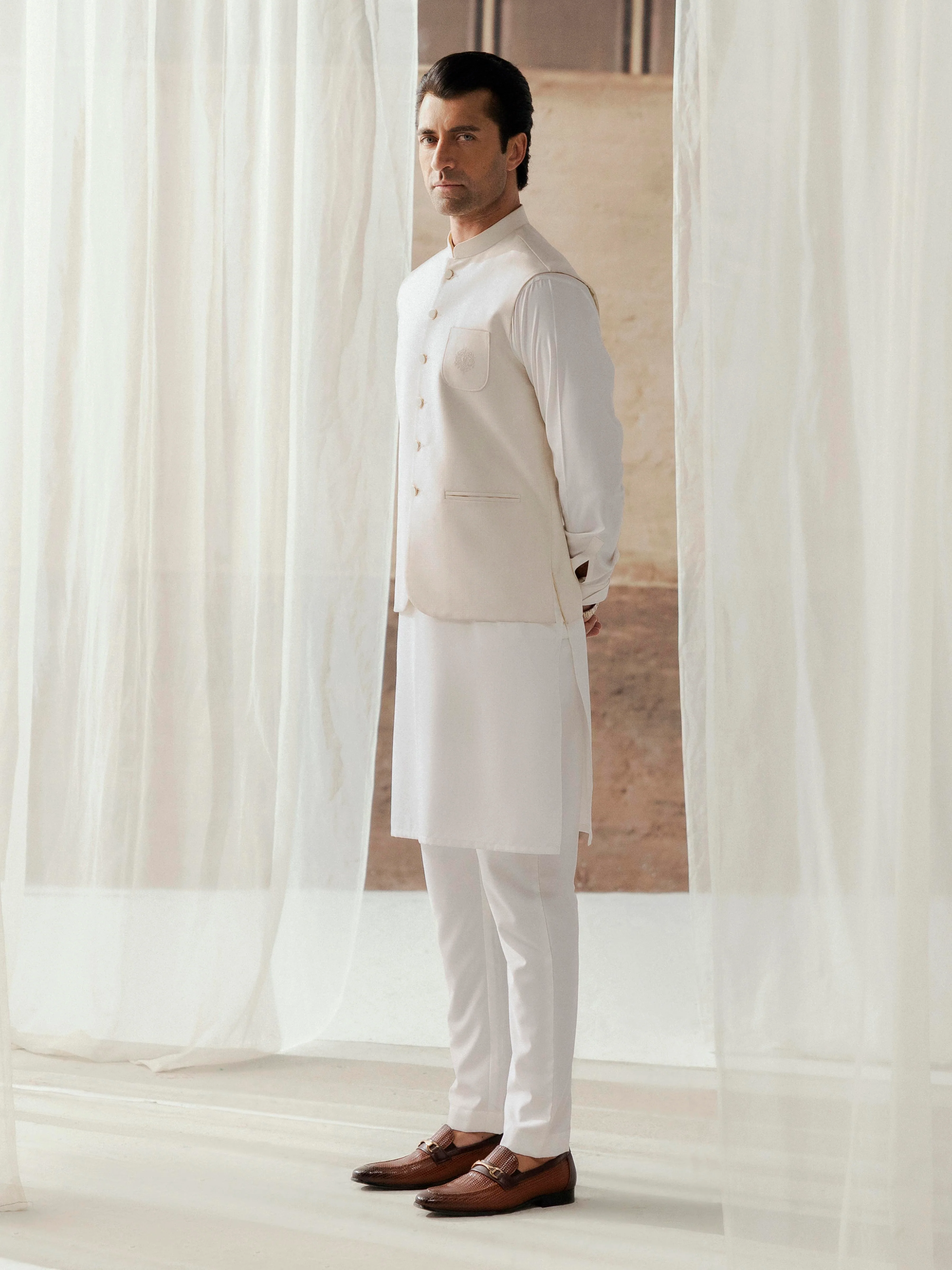 Embroidered Waistcoat - EMTWCE5-35987 - Image 6