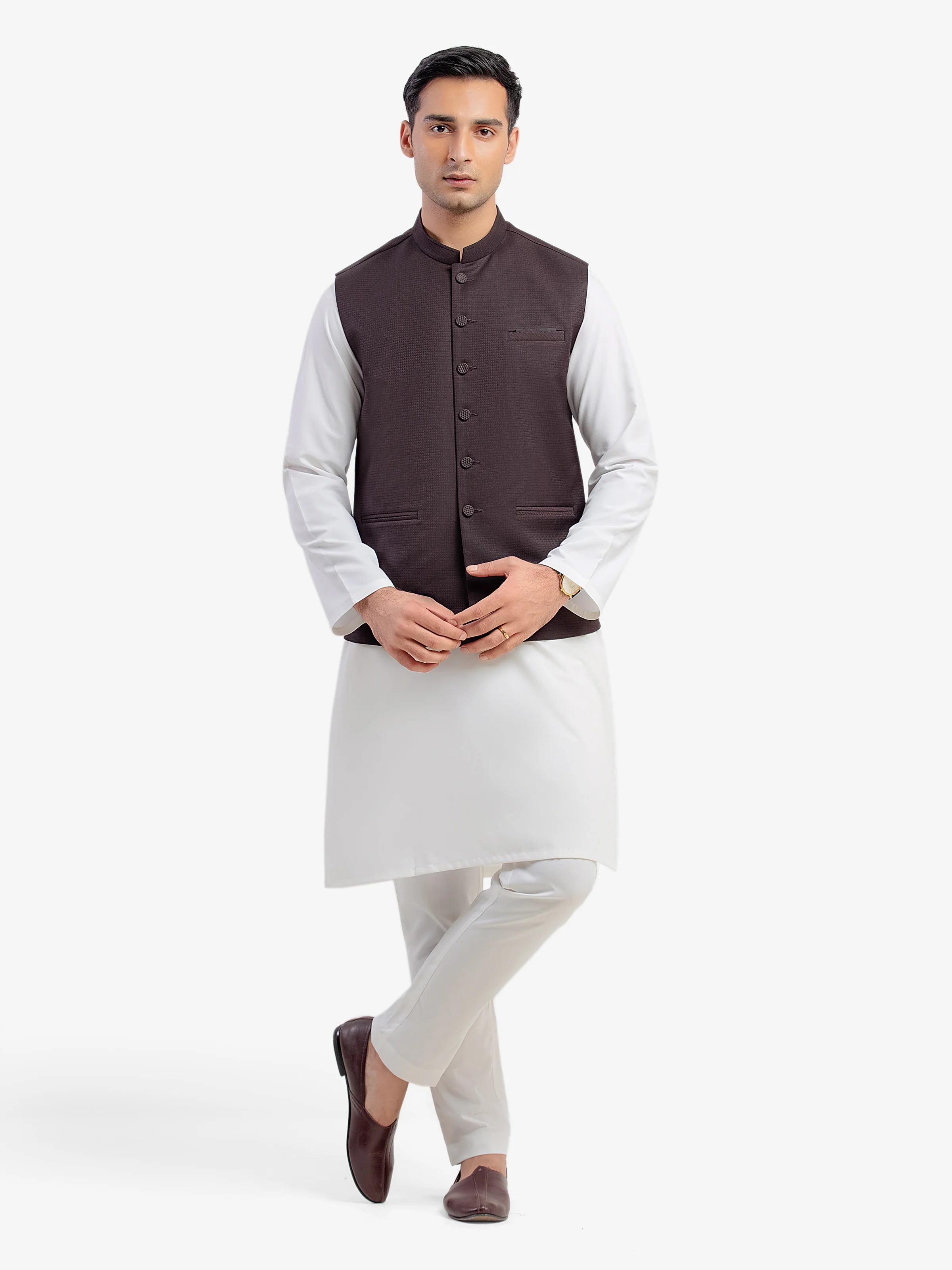 Plain Waistcoat - EMTWCP5-35993 - Image 2
