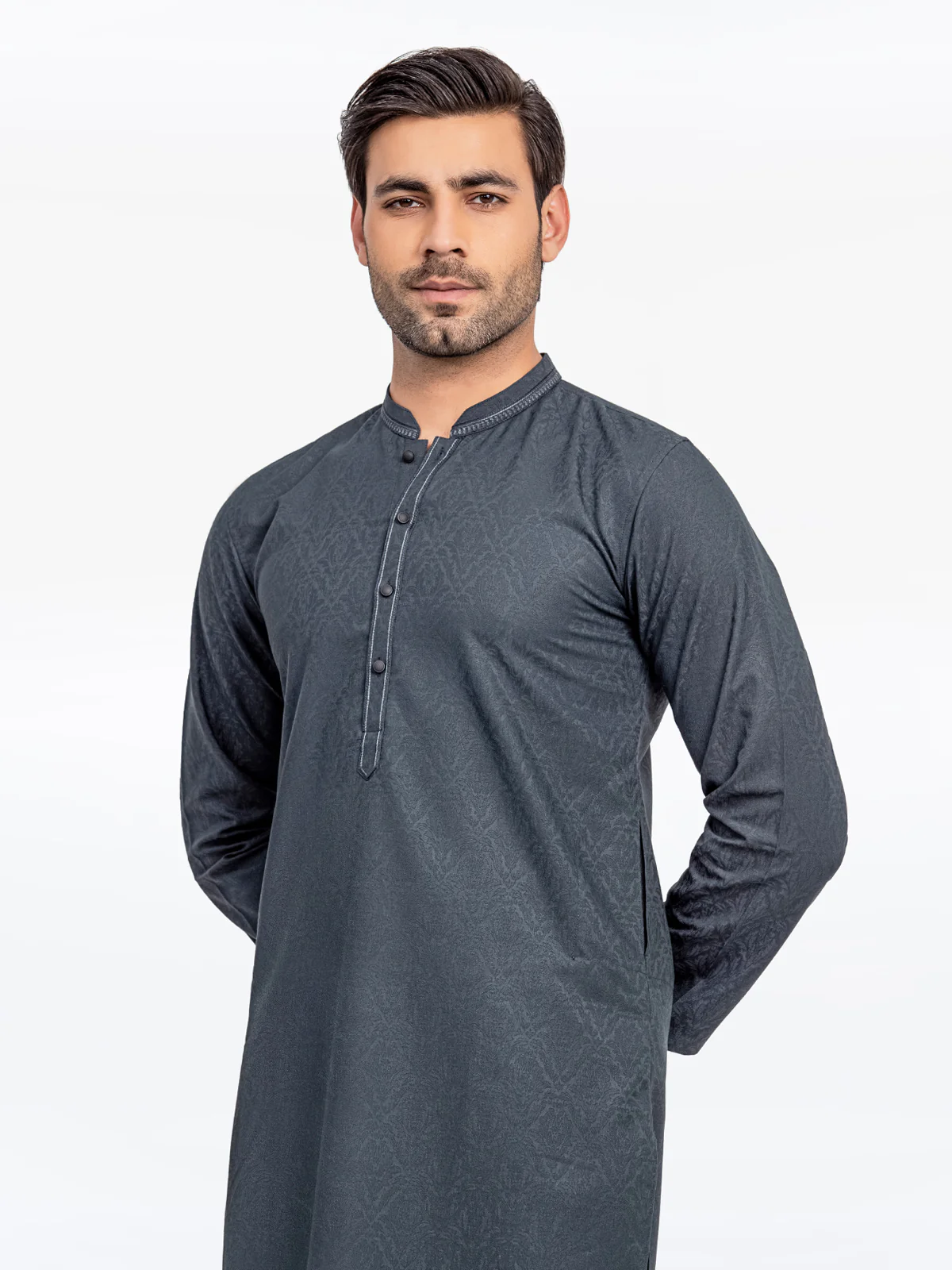 Embroidered Blended Kurta Pajama - EMTKPT24-015 - Image 4