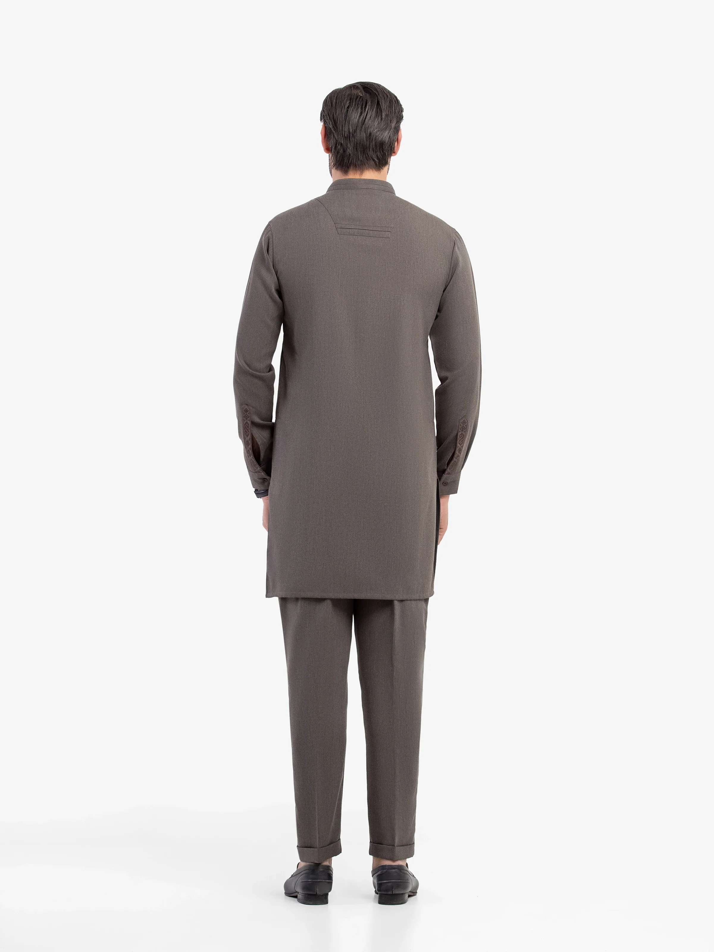 Embroidered Blended Kurta Pajama - EMTKPT5-085 - Image 5
