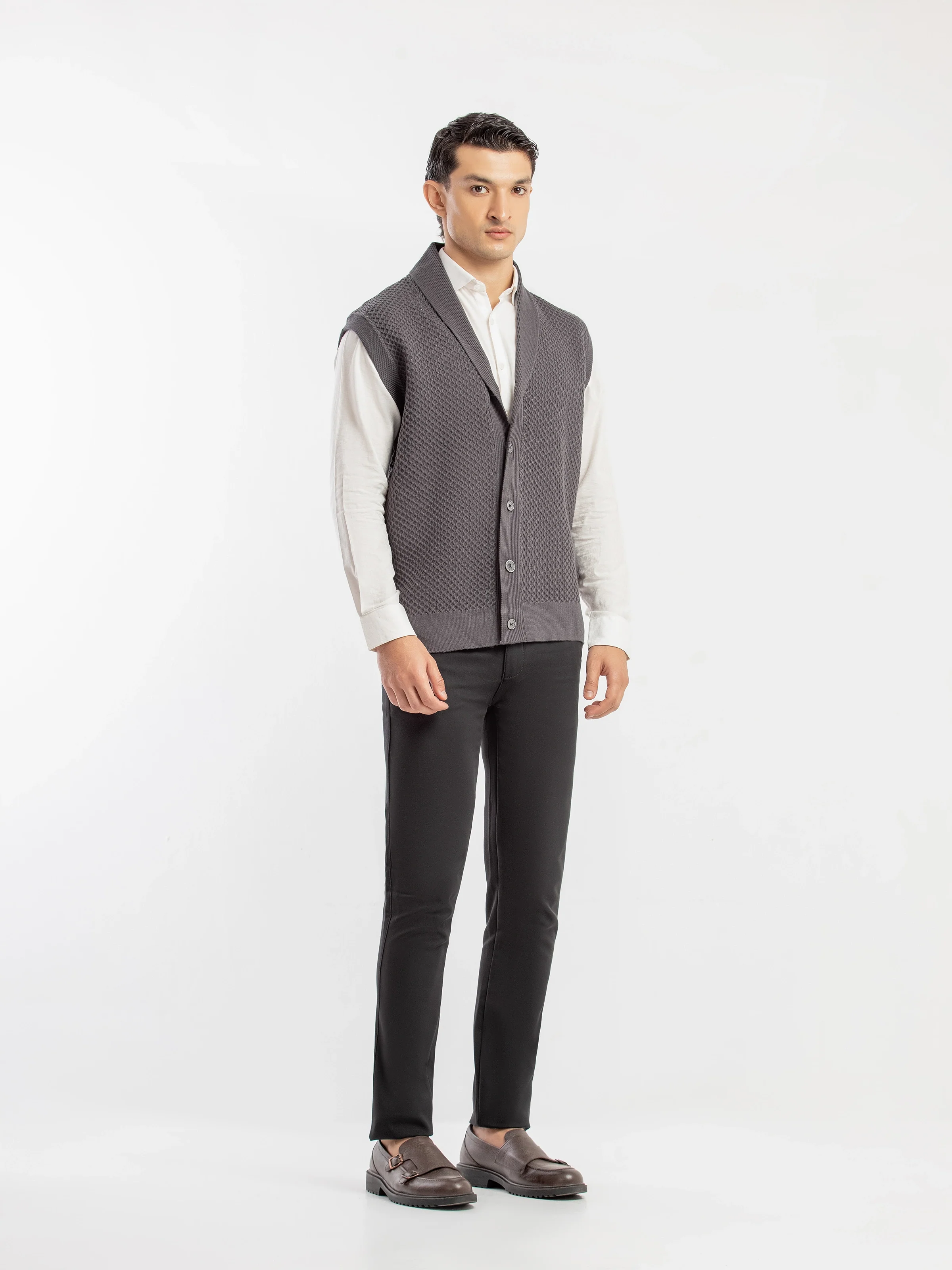 Shawl Collar Cardigan - EMTSWT5-002 - Image 2