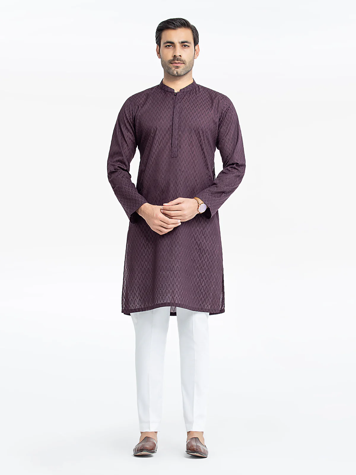 Embroidered Cotton Kurta - EMTK24-99437