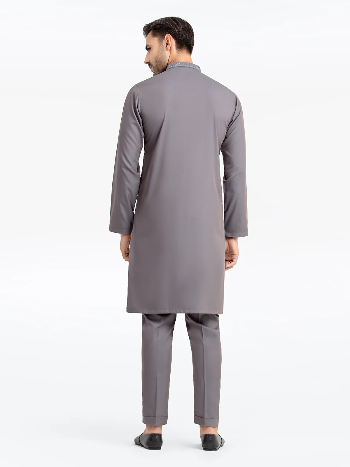 Embroidered Dobby Kurta Pajama - EMTKPT24S-041 - Image 5
